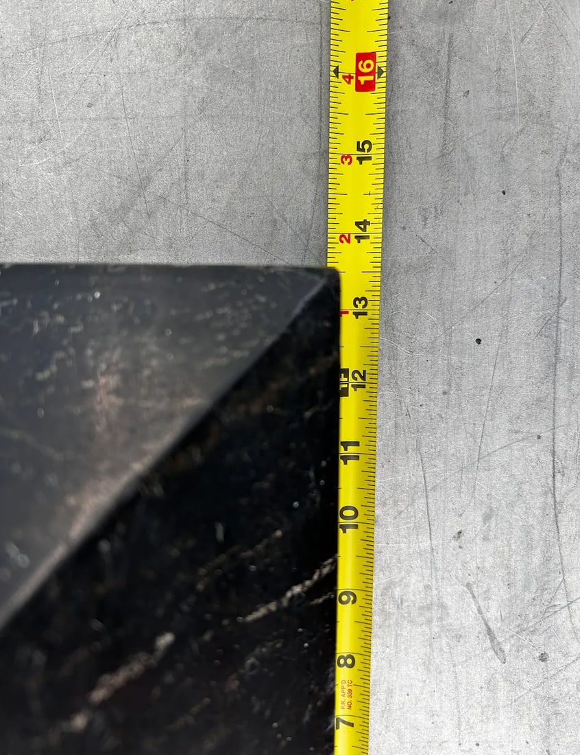 Art Deco Black Marble Pedestal - 13