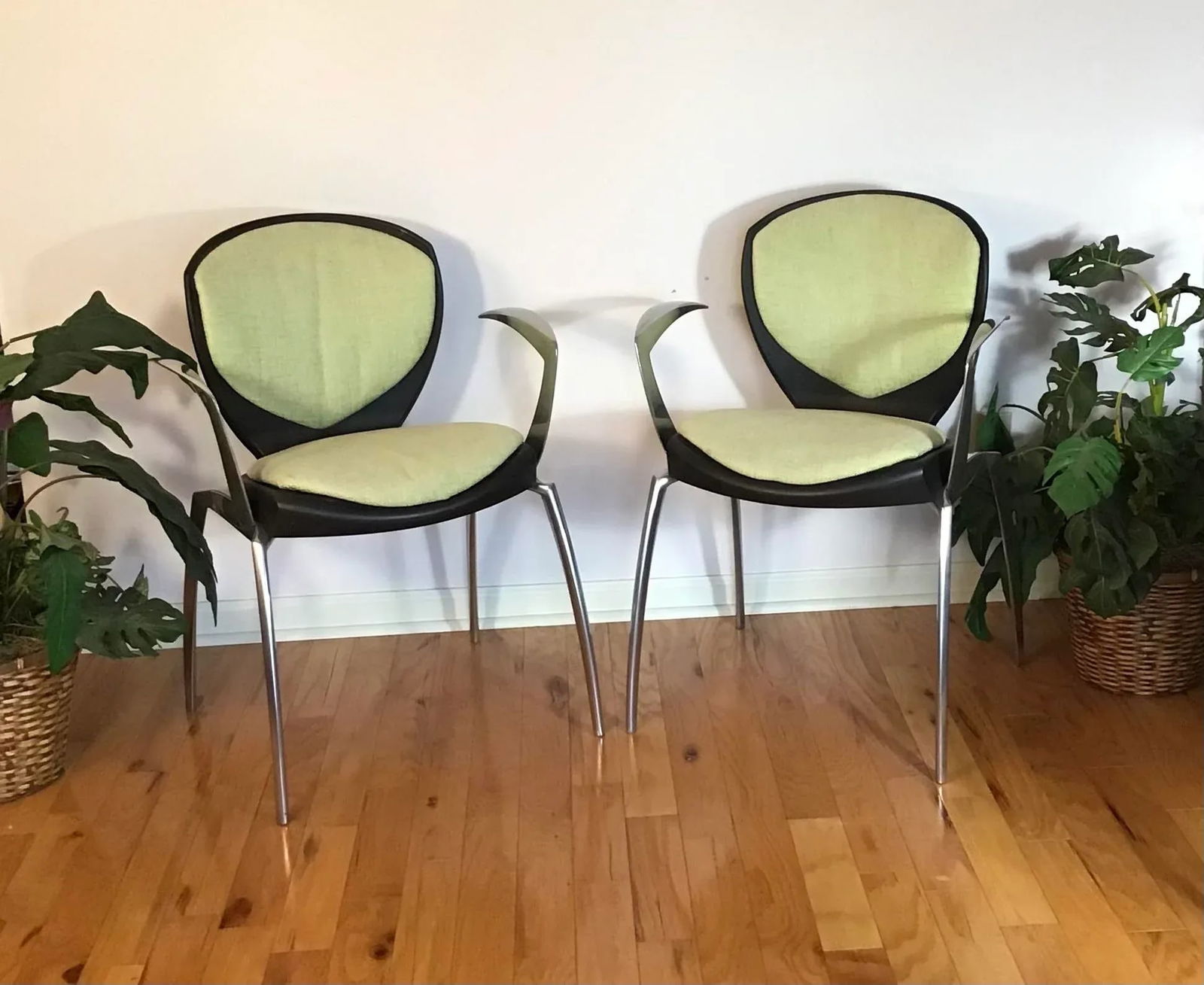 Miles Keller for Allseating Space Age Cast Aluminum Os Chairs - a Pair - 12