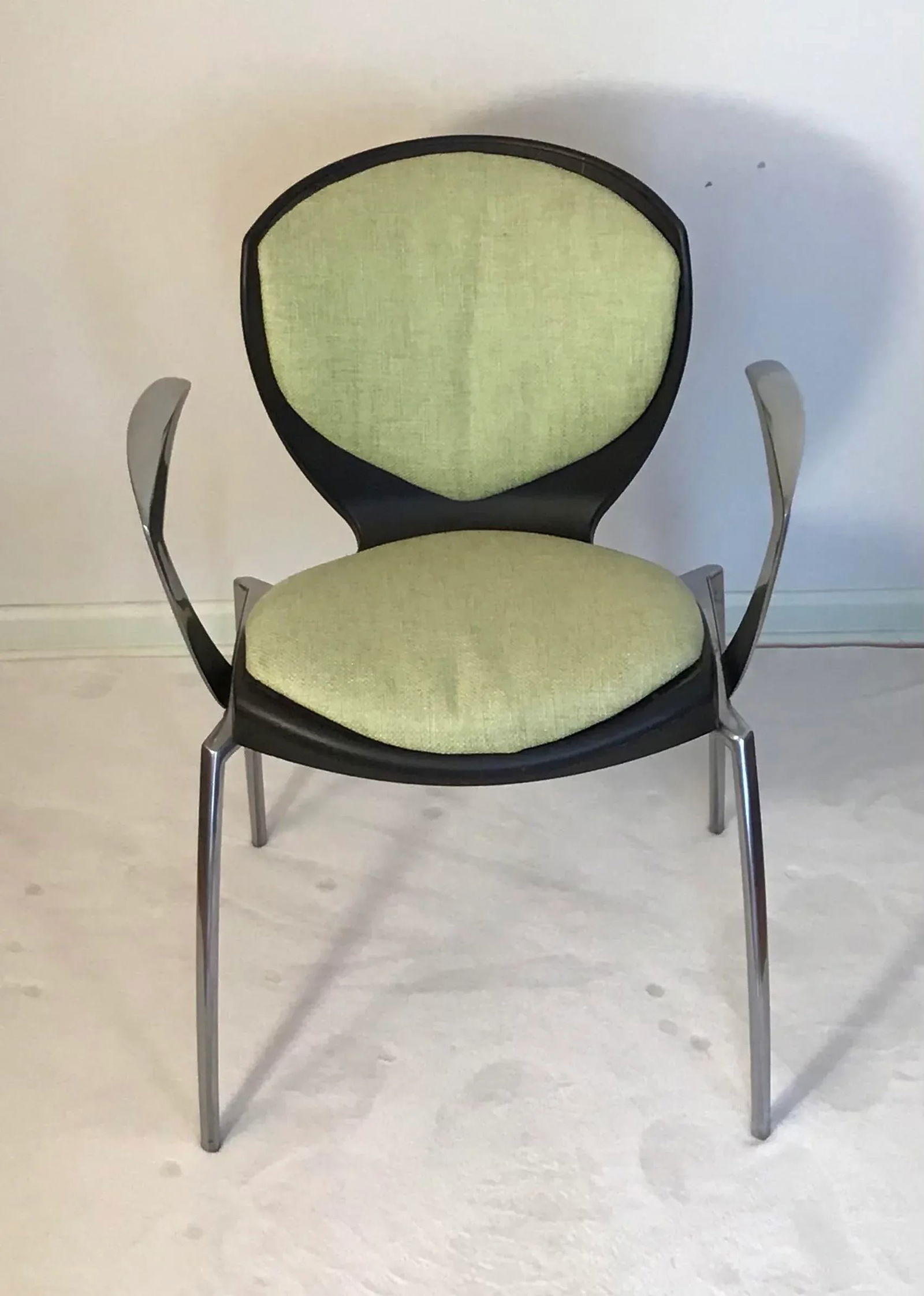 Miles Keller for Allseating Space Age Cast Aluminum Os Chairs - a Pair - 5