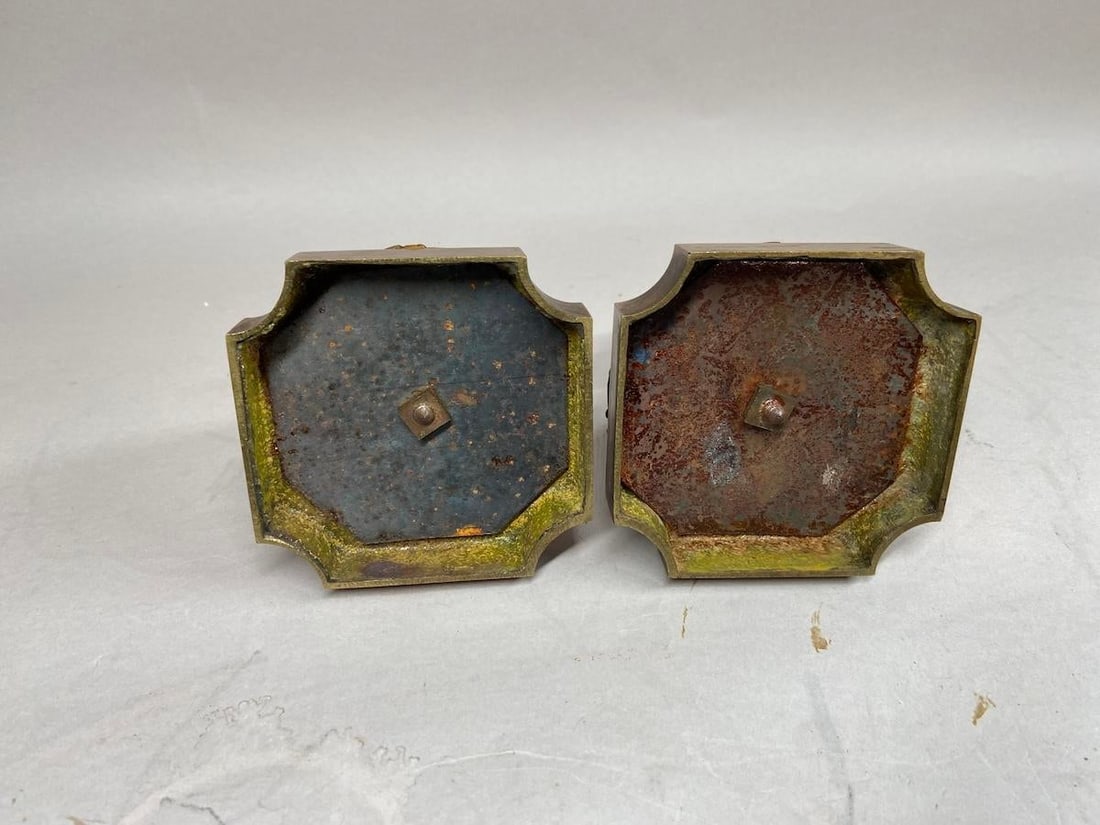 1850s Sevres French Gilded Bronze Blue Porcelain Vases - Pair - 15