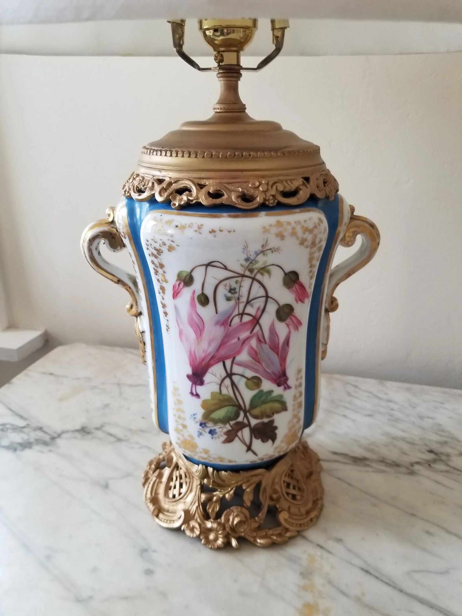 Antique Paris Porcelain Lamps - 7