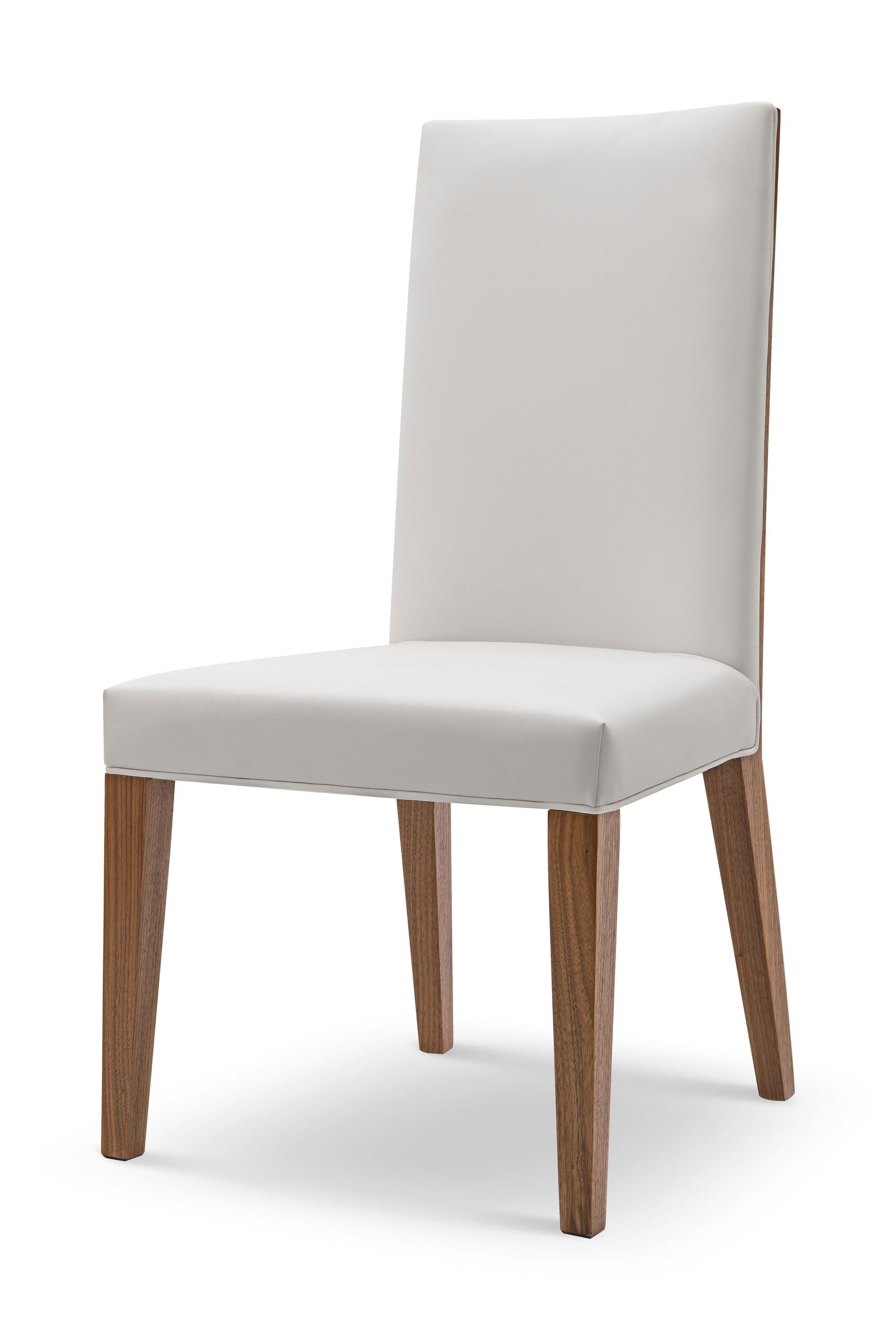 Modern Greg Sheres Style Walnut Backed Dining Chair - A Pair - 2