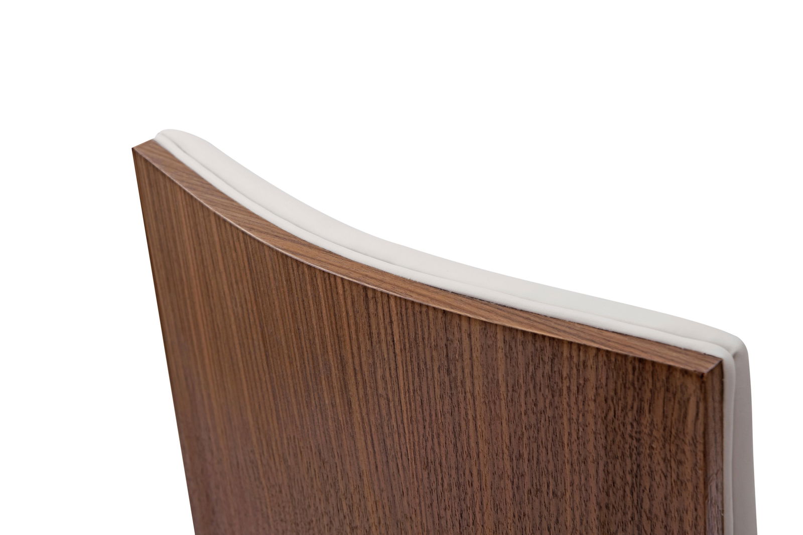 Modern Greg Sheres Style Walnut Backed Dining Chair - A Pair - 4