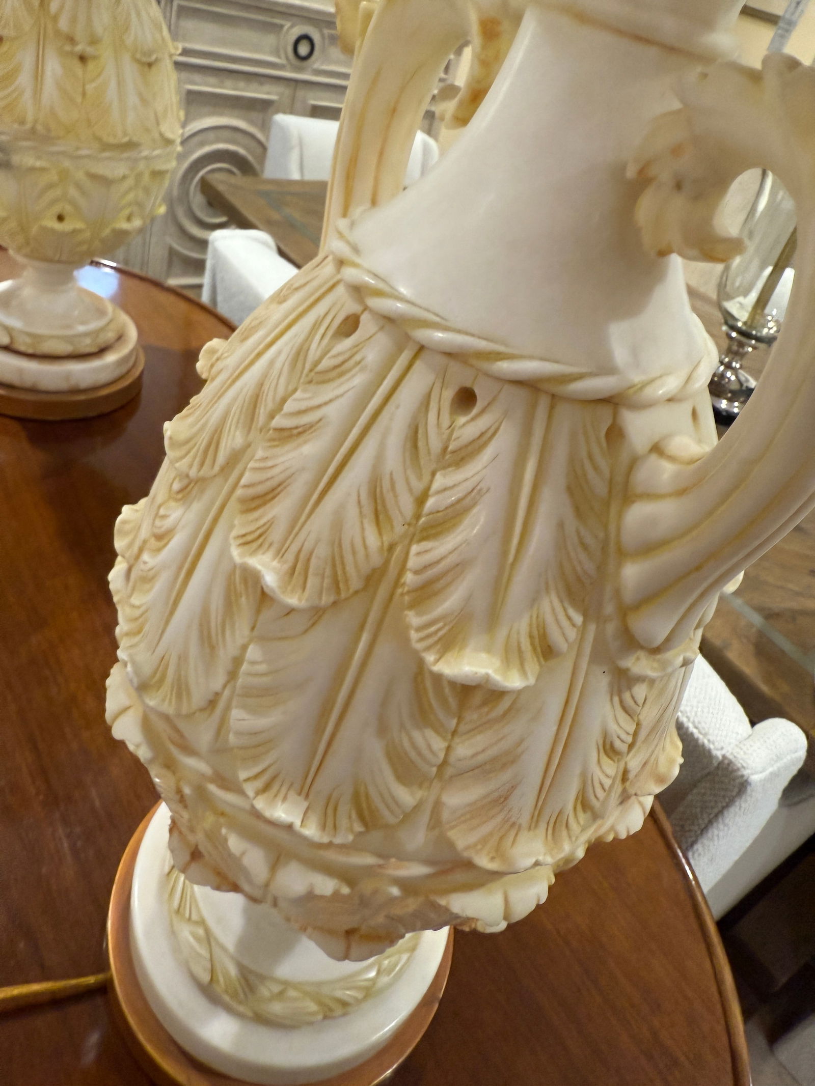 Marbro Alabaster Pair of Lamps - 10