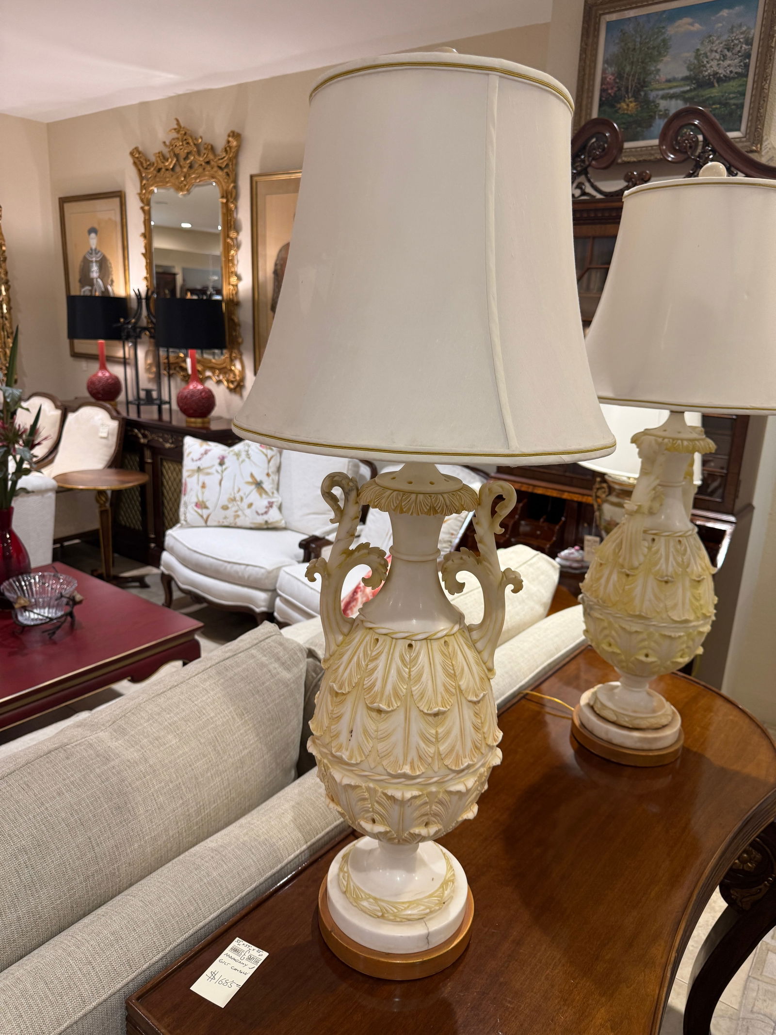 Marbro Alabaster Pair of Lamps - 2