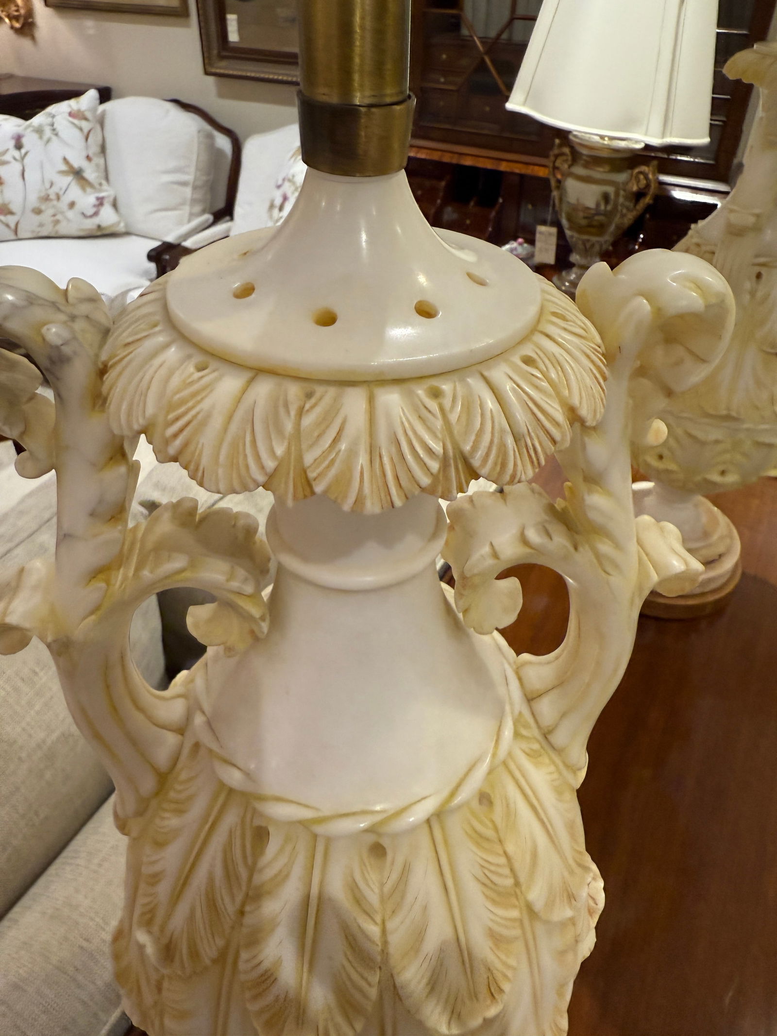 Marbro Alabaster Pair of Lamps - 8