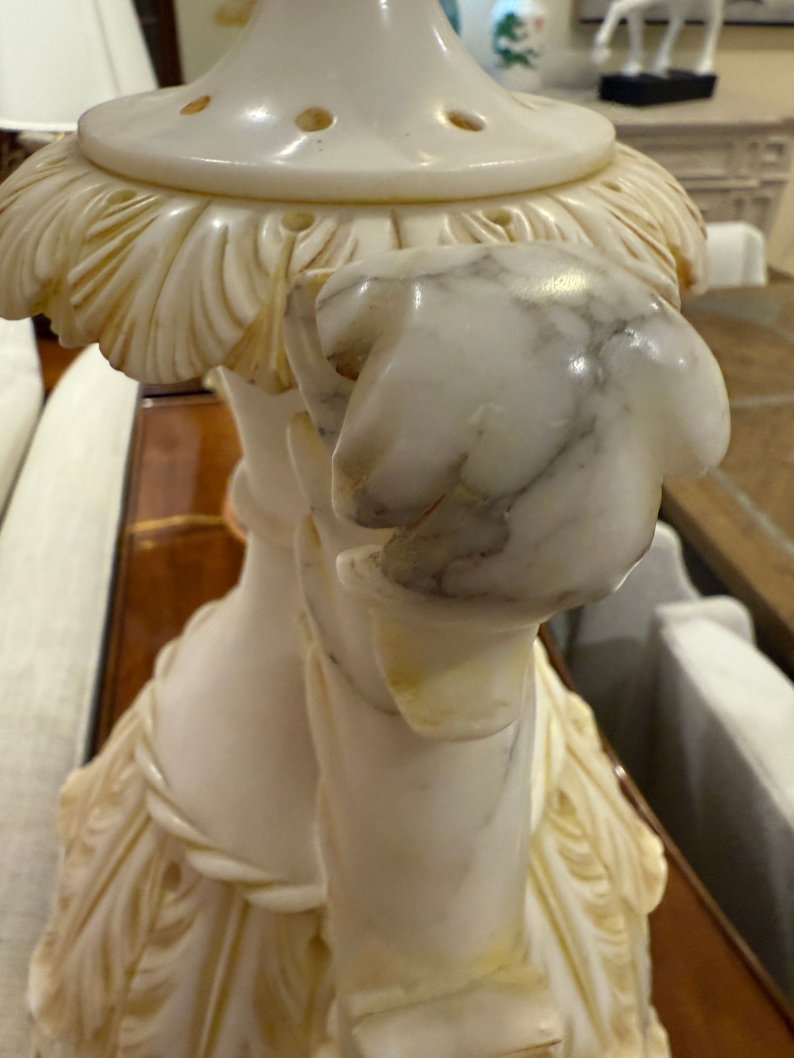 Marbro Alabaster Pair of Lamps - 9