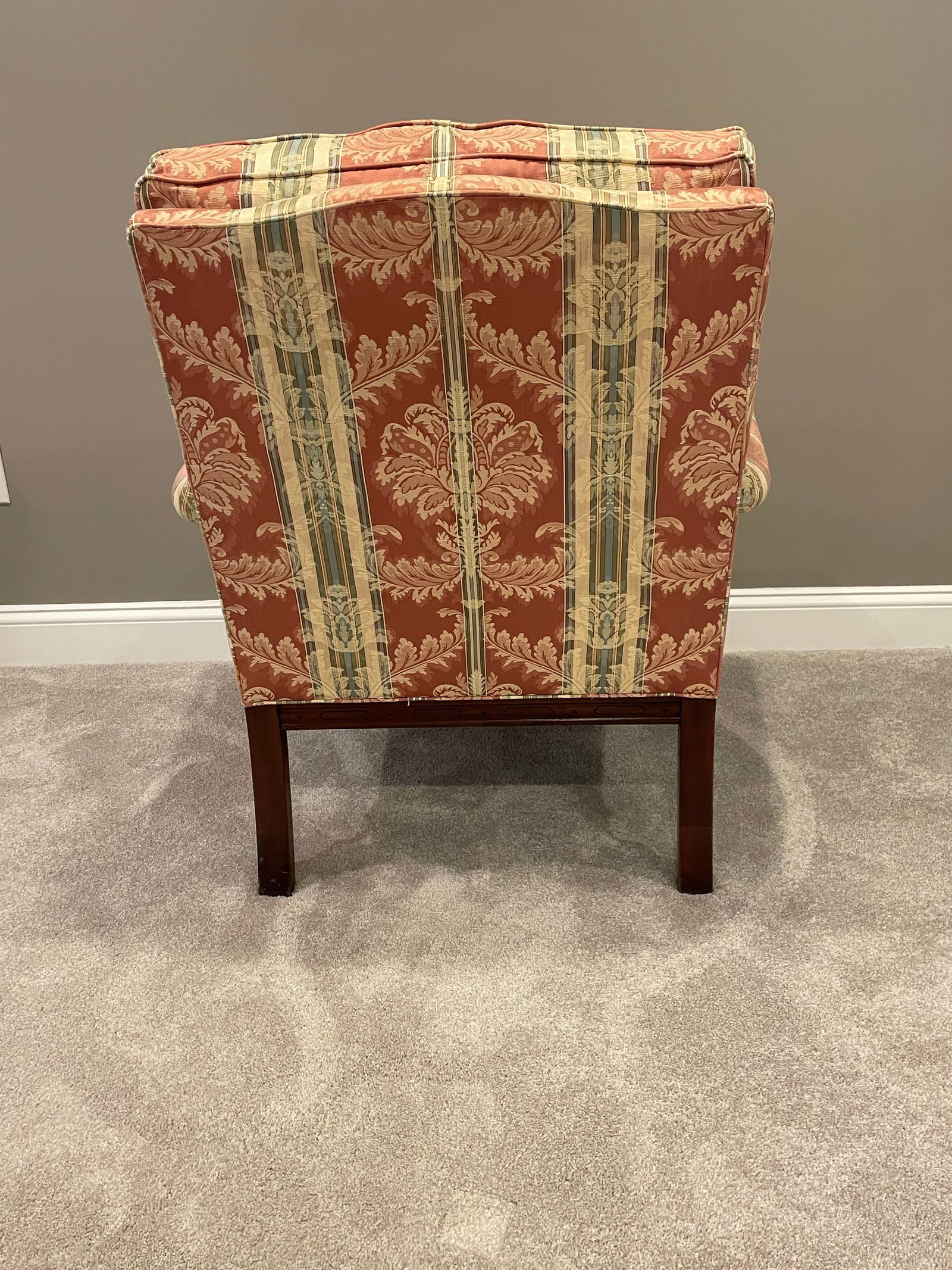 Southwood Chippendale Arm Chair With Mahogany Hand Carved Frame - 4