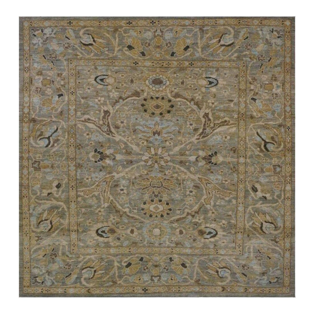 Turkish Sultanabad Masters Wool Square 8 x 8 Grey, Light Blue & Tan Handmade Area Rug #1142978: Turkish Sultanabad Masters Wool Square 8 x 8 Grey, Light Blue & Tan Handmade Area Rug #1142978 Condition: Imperfections: No Imperfections Condition Notes: New Dimensions: Height: 0.25 in. Width: