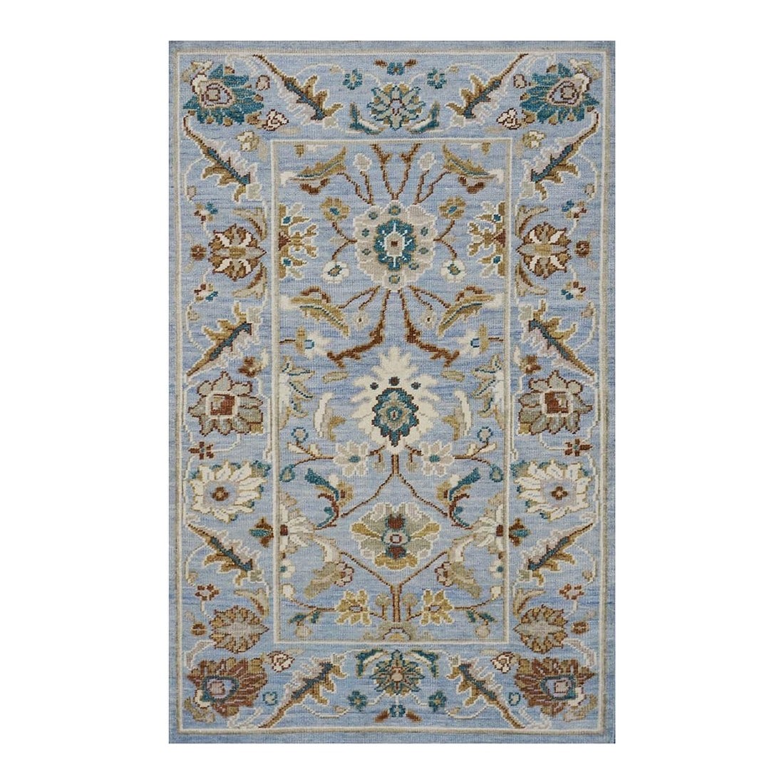 Afghan Wool Sultanabad Masters 3 x 5 Blue, Teal, Tan & Ivory Handmade Area Rug #1143298: Afghan Wool Sultanabad Masters 3 x 5 Blue, Teal, Tan & Ivory Handmade Area Rug #1143298 Condition: Imperfections: No Imperfections Condition Notes: New Dimensions: Height: 0.25 in. Width: 37 in. Depth