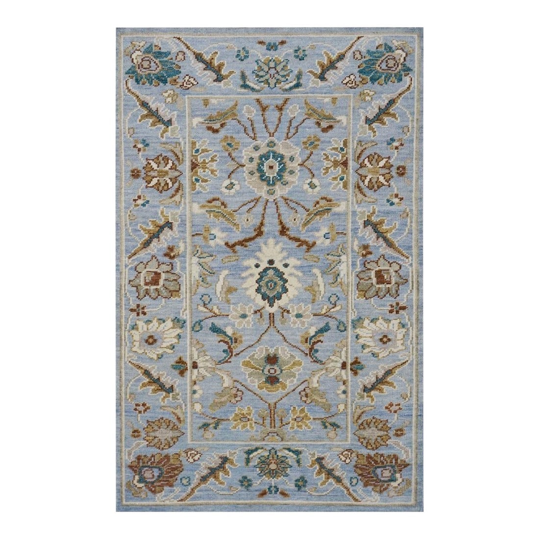Afghan Wool Sultanabad Master 3 x 5 Blue & Ivory Handmade Area Rug #1143299: Afghan Wool Sultanabad Master 3 x 5 Blue & Ivory Handmade Area Rug #1143299 Condition: Imperfections: No Imperfections Condition Notes: New Dimensions: Height: 0.25 in. Width: 37.2 in. Depth: 58.8 in.