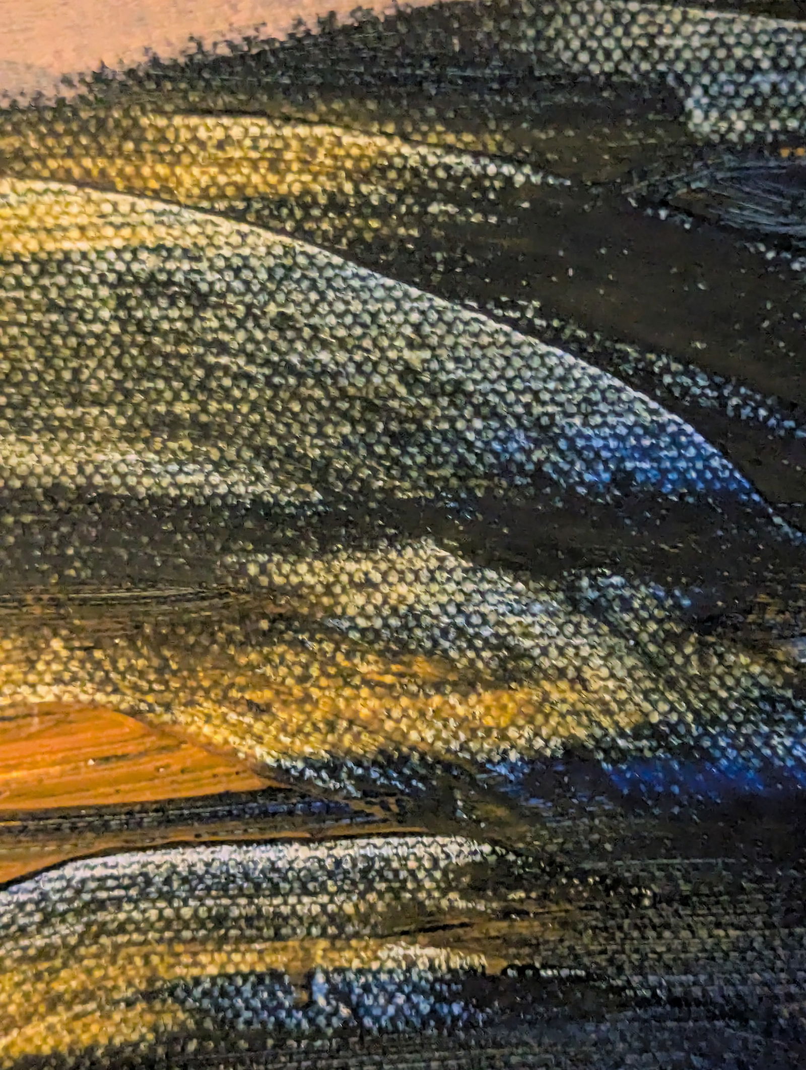 Primitive Futurism "Celestial Sunflowers" Oil Painting by Artist John Carnright - 11