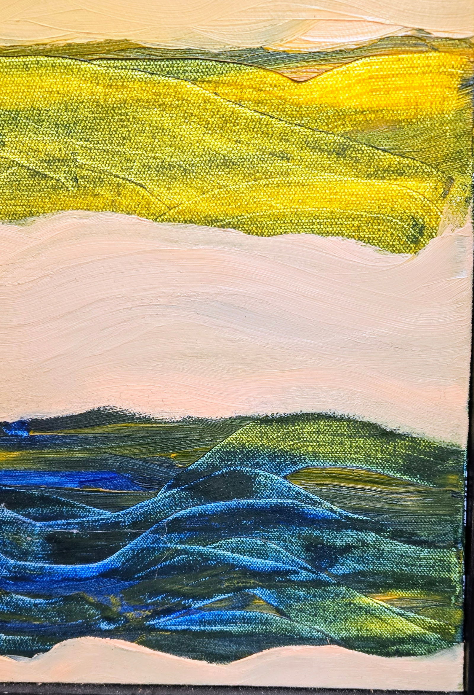 Primitive Futurism "Celestial Sunflowers" Oil Painting by Artist John Carnright - 3