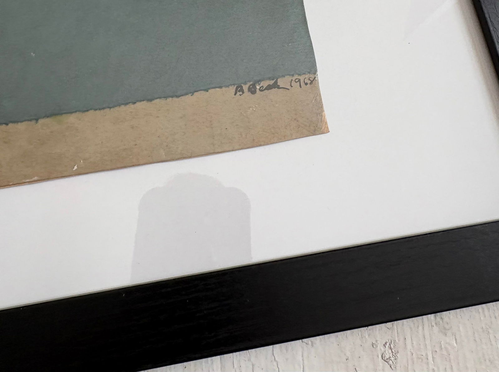 Barbara Beck 1968 Paper Collage Framed - 2