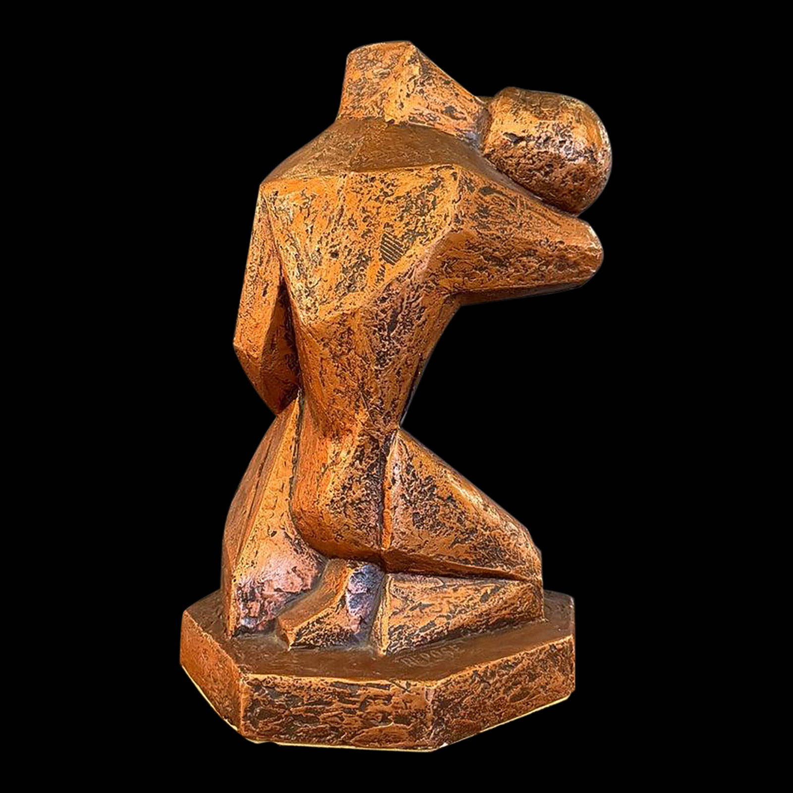 Mid-Century Modern Cubist Brutalist "Repose" Figurative Sculpture - 2