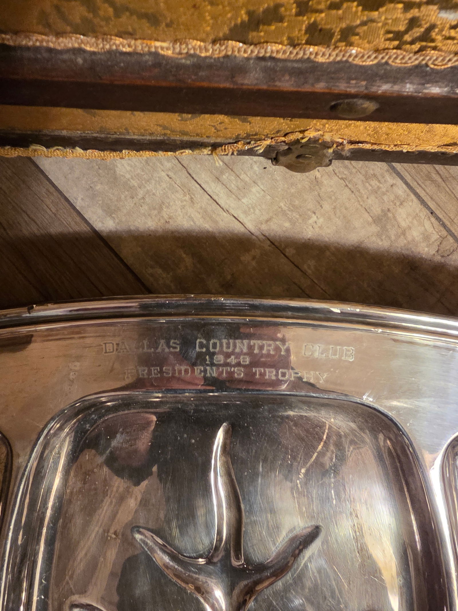 1940s Trophy Triple We'll Silver Plate Serving Platter - 4