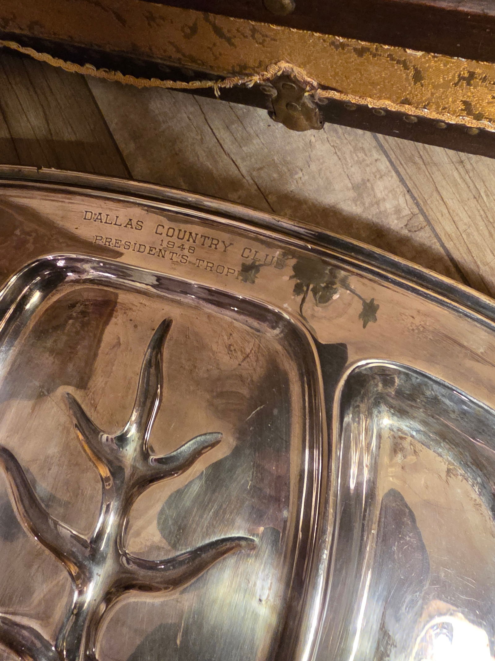 1940s Trophy Triple We'll Silver Plate Serving Platter - 5