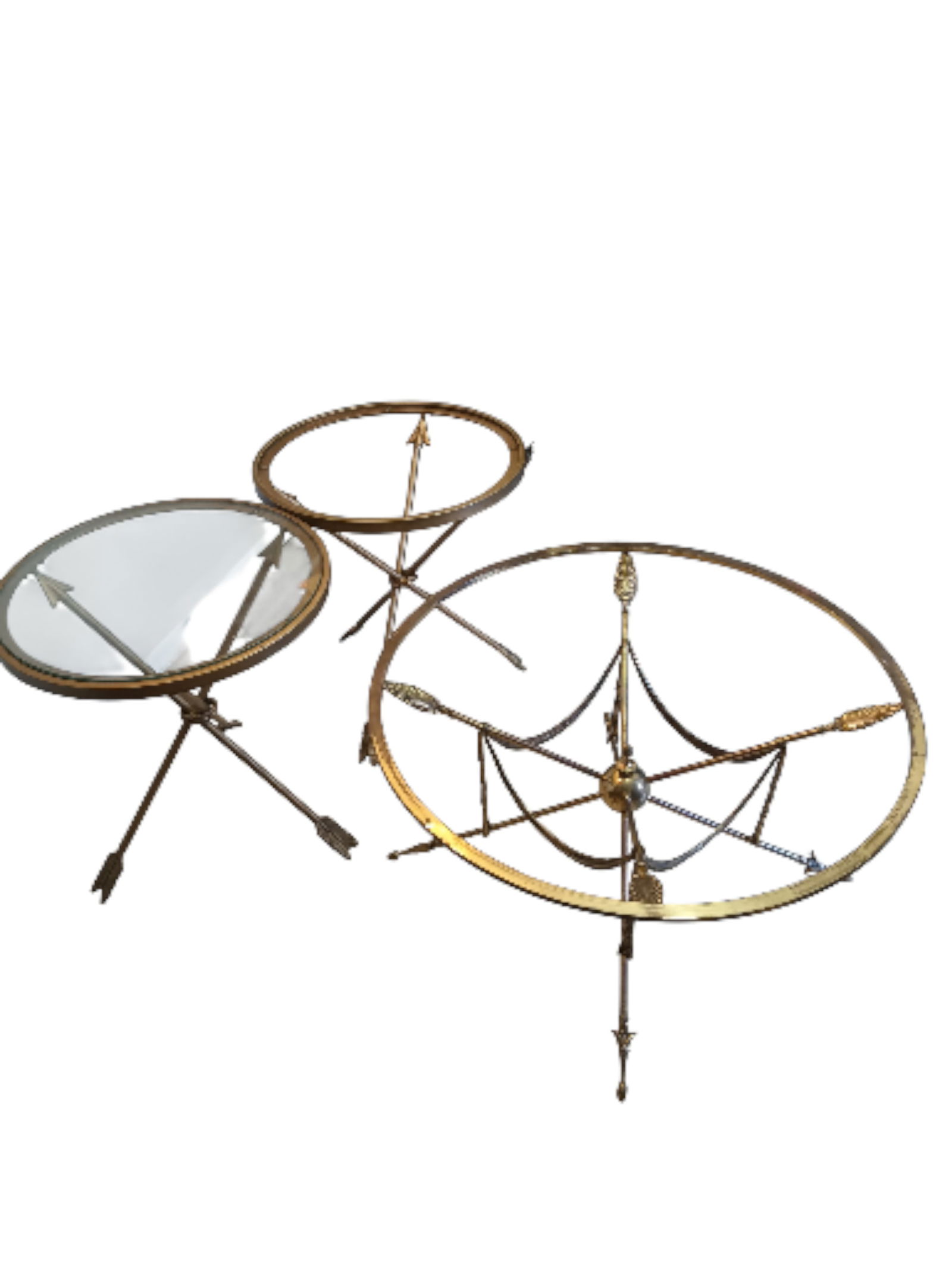 1970s Classical Style Jansen Style Coffee and Two Side Tables - Set of 3 - 2