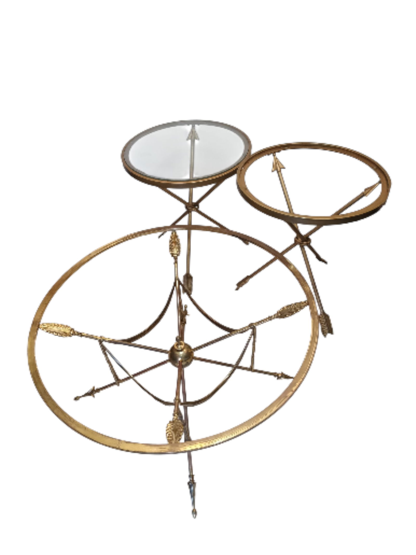 1970s Classical Style Jansen Style Coffee and Two Side Tables - Set of 3 - 3