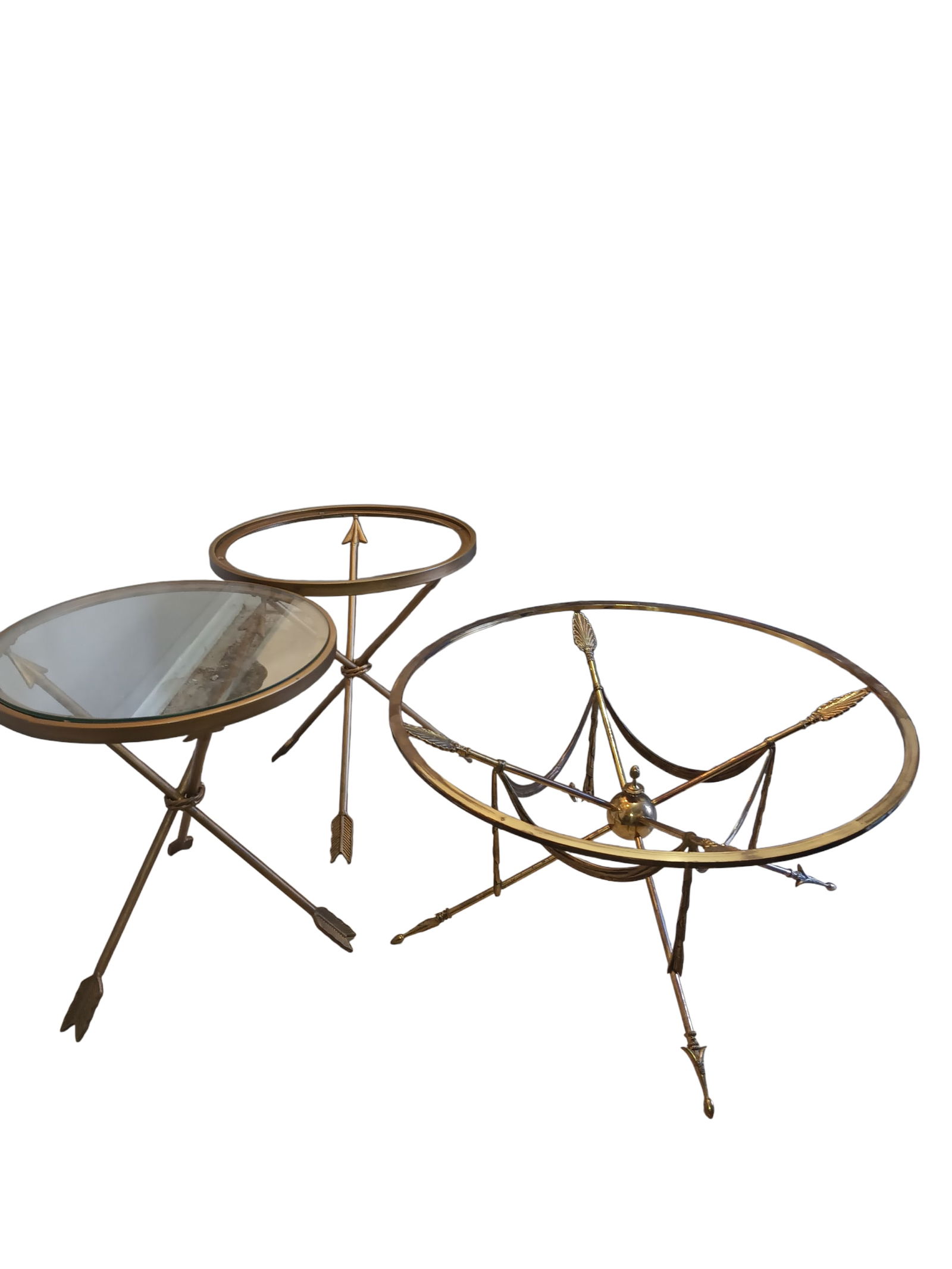 1970s Classical Style Jansen Style Coffee and Two Side Tables - Set of 3 - 4