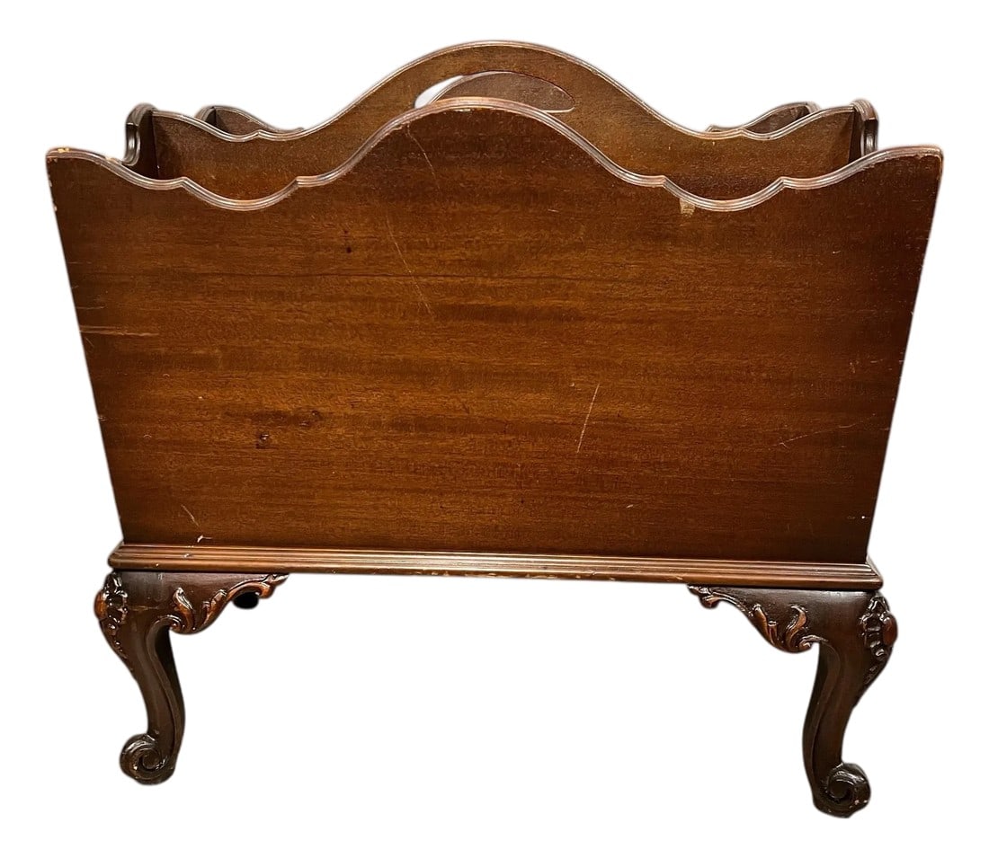 Vintage Grand Rapids Mahogany French Country Magazine Rack (1 of 6)