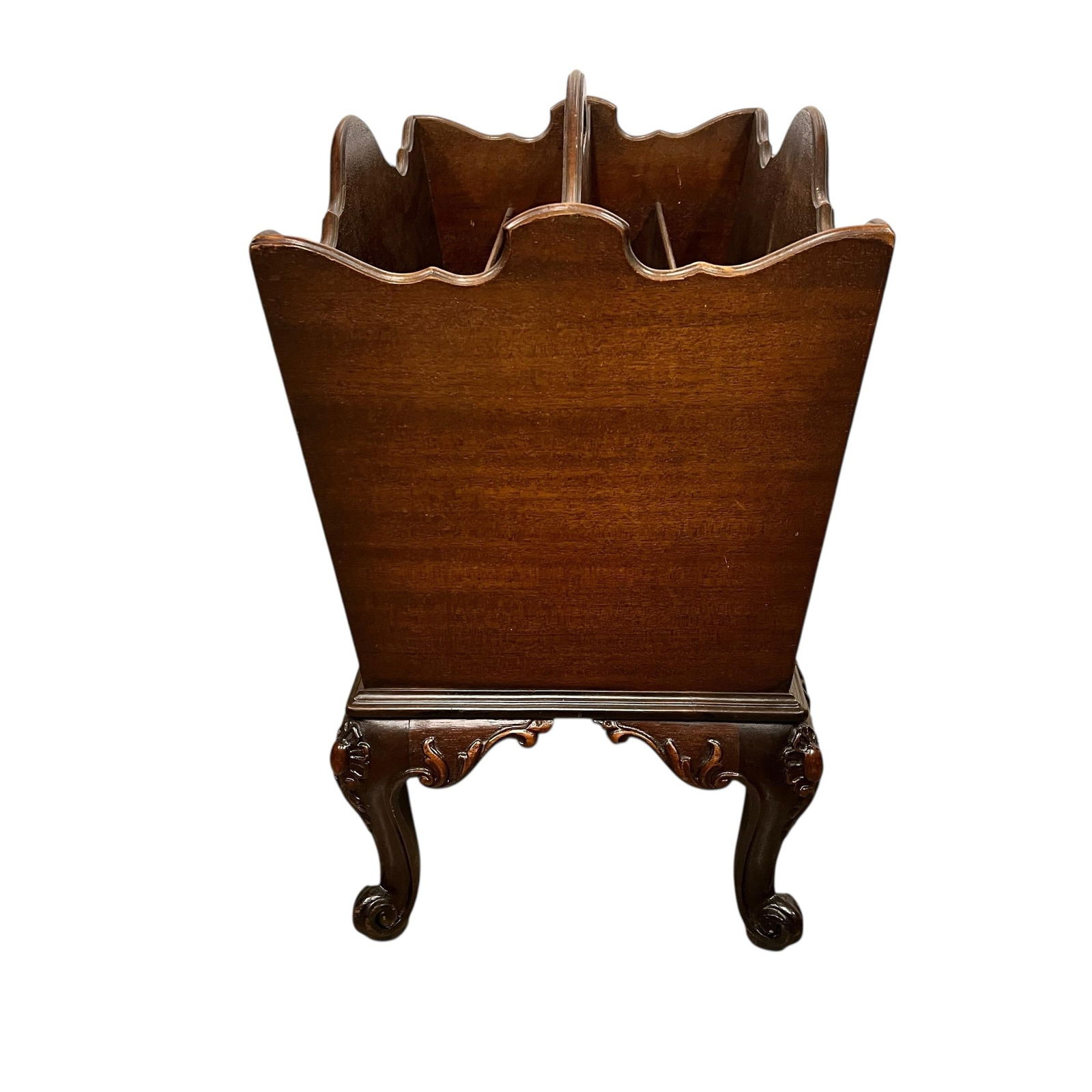 Vintage Grand Rapids Mahogany French Country Magazine Rack - 3