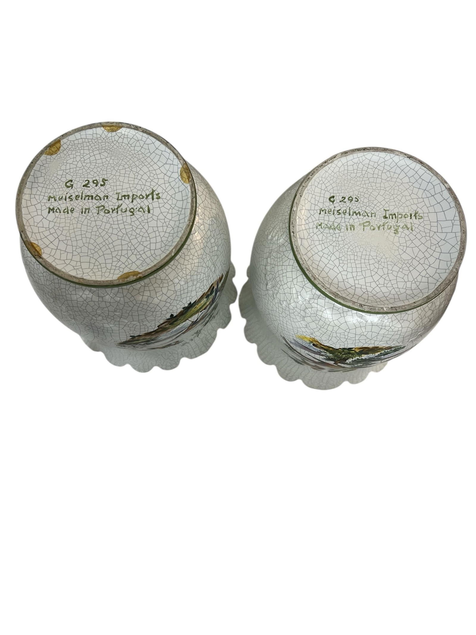 Meiselman Made in Portugal Vases Cache Pot - A Pair - 7