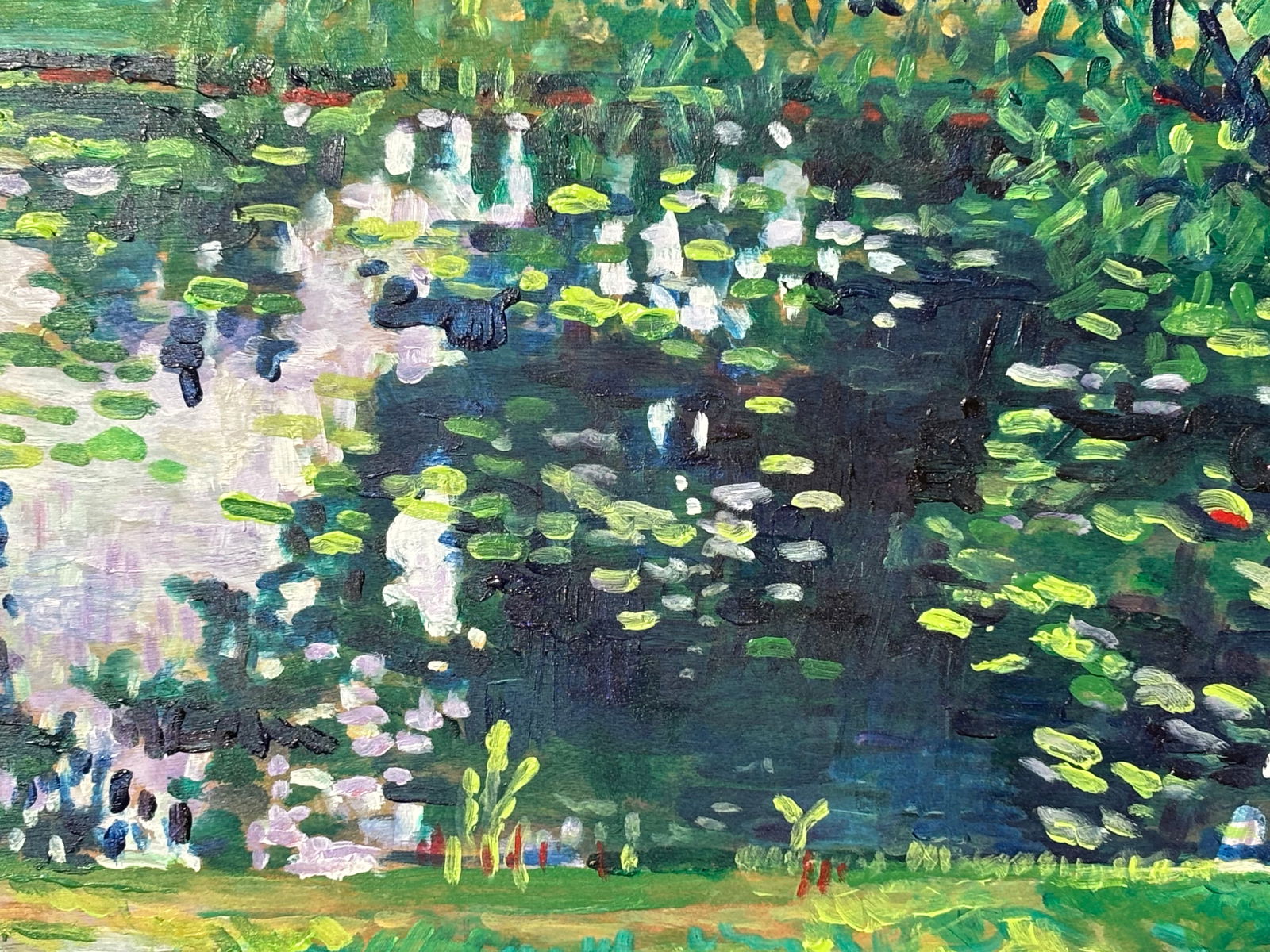 The Pond - Original Oil on Board in the Impressionist Style - 2