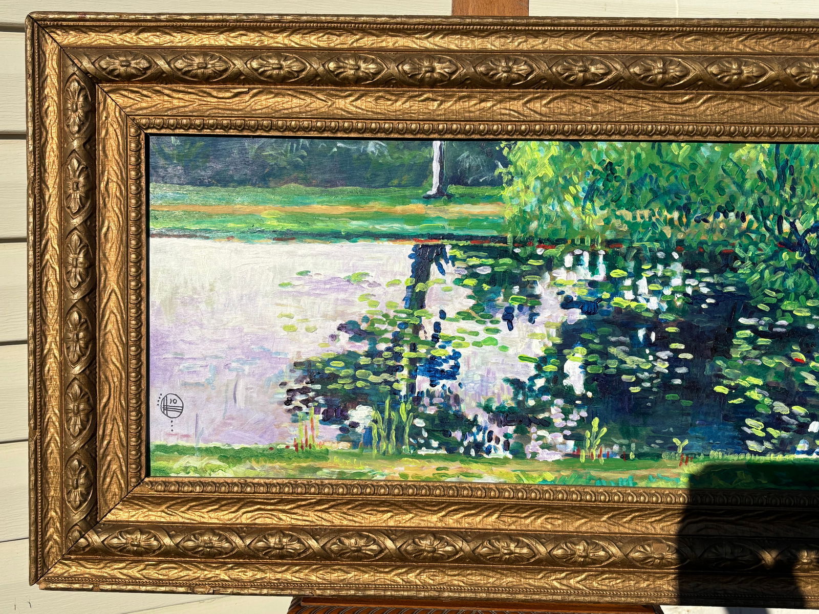 The Pond - Original Oil on Board in the Impressionist Style - 5