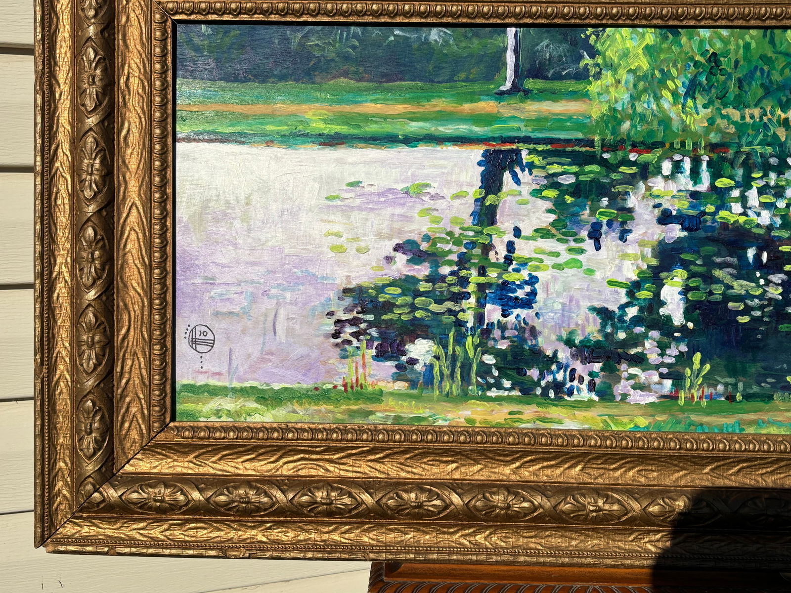 The Pond - Original Oil on Board in the Impressionist Style - 7