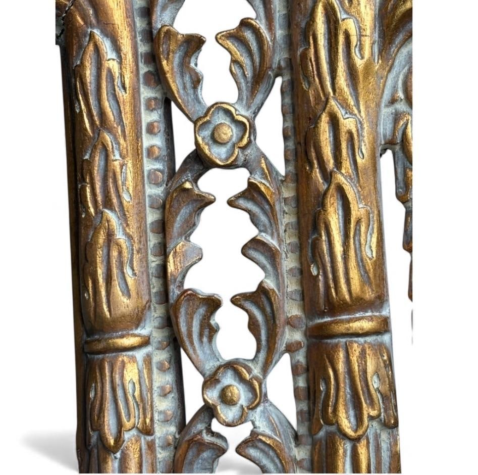 Louis XVI Giltwood Mirror With Urn Crest & Pierced Ribbonwork "” 56"³ Neoclassical - 7