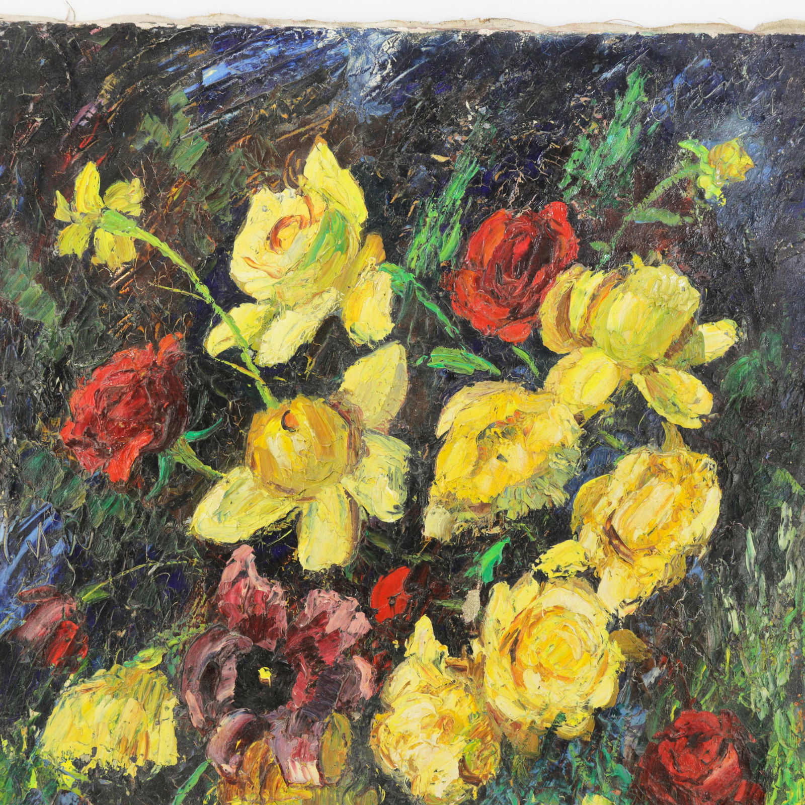 Nandor Vagh Weinmann Impasto Floral Still Life Oil Painting - 2