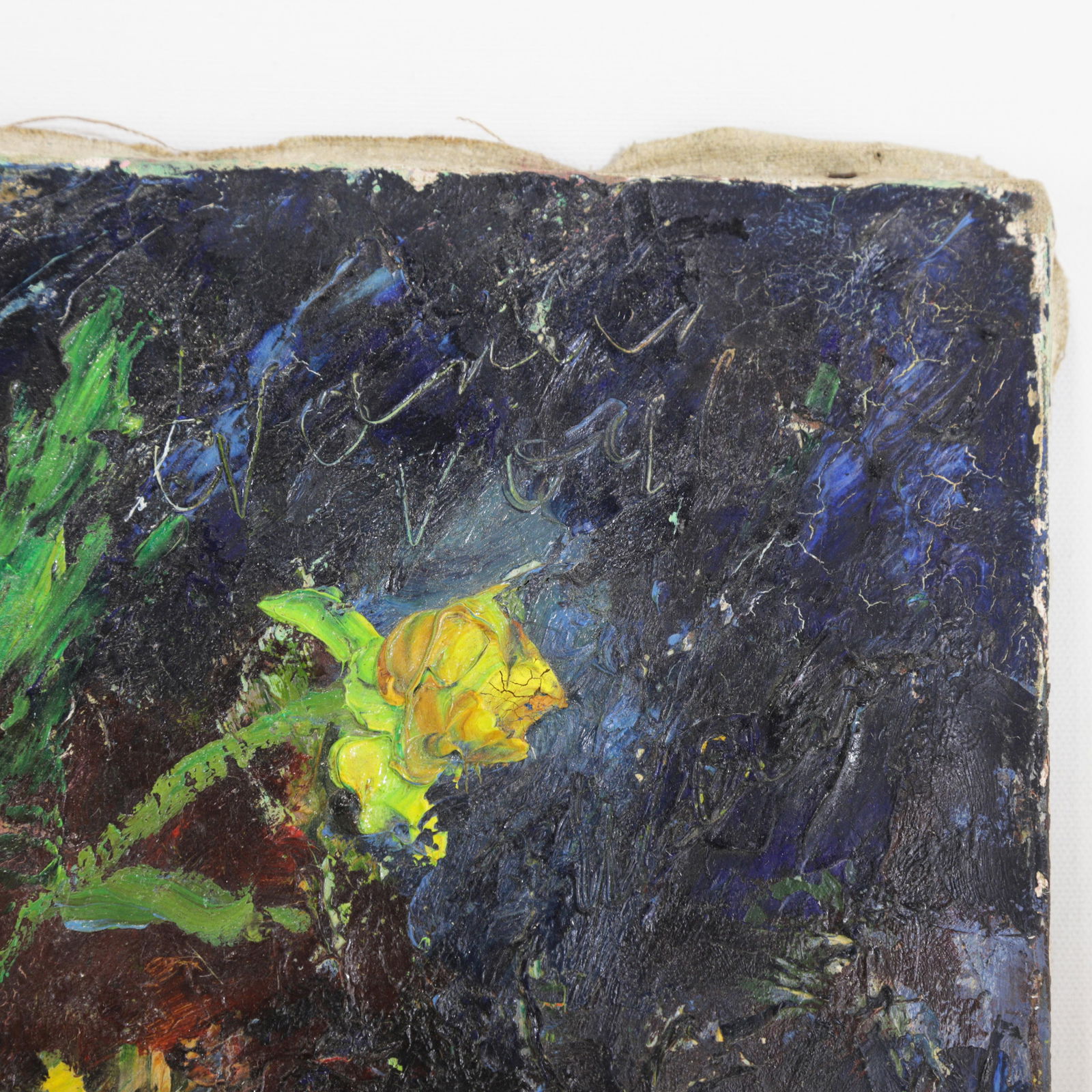 Nandor Vagh Weinmann Impasto Floral Still Life Oil Painting - 4