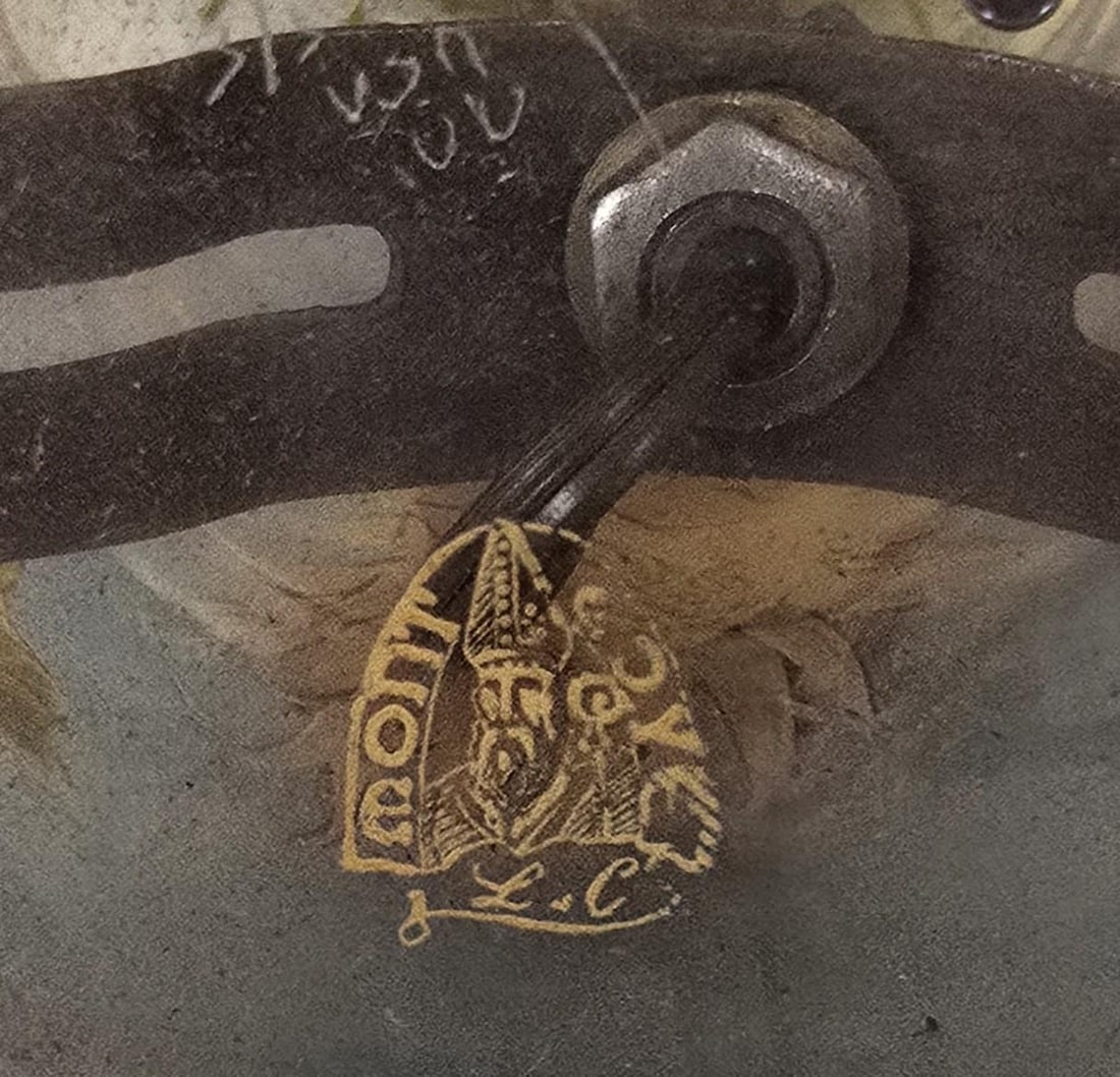 Antique Mont Joye French Art Nouveau Glass Lamp - Hand-Painted Sunflower Legras Cameo Glass - 3