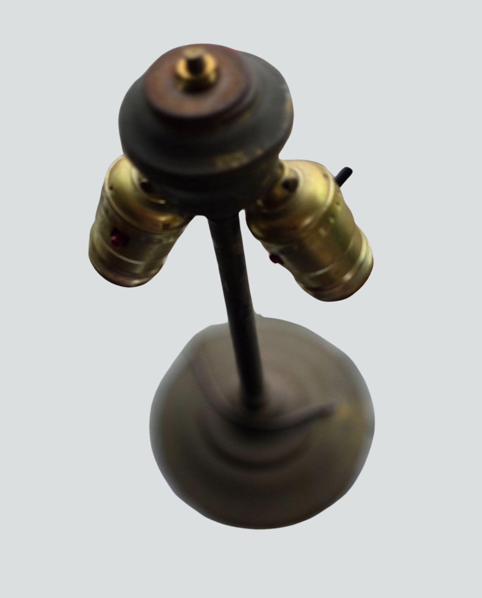 Antique Mont Joye French Art Nouveau Glass Lamp - Hand-Painted Sunflower Legras Cameo Glass - 5