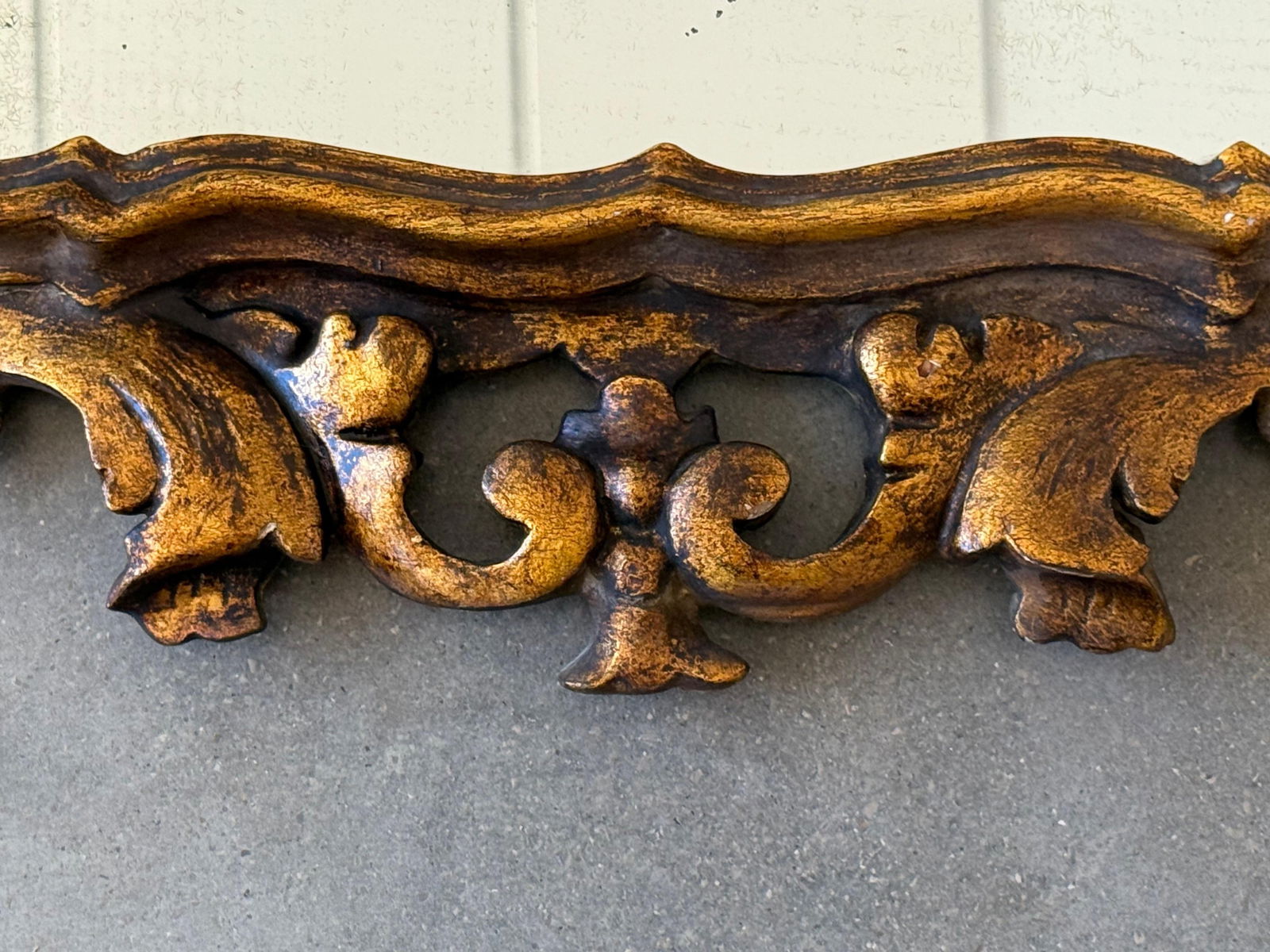 Spanish 20th Baroque Style Carved Walnut Ormolu Gilded Mirror - 6