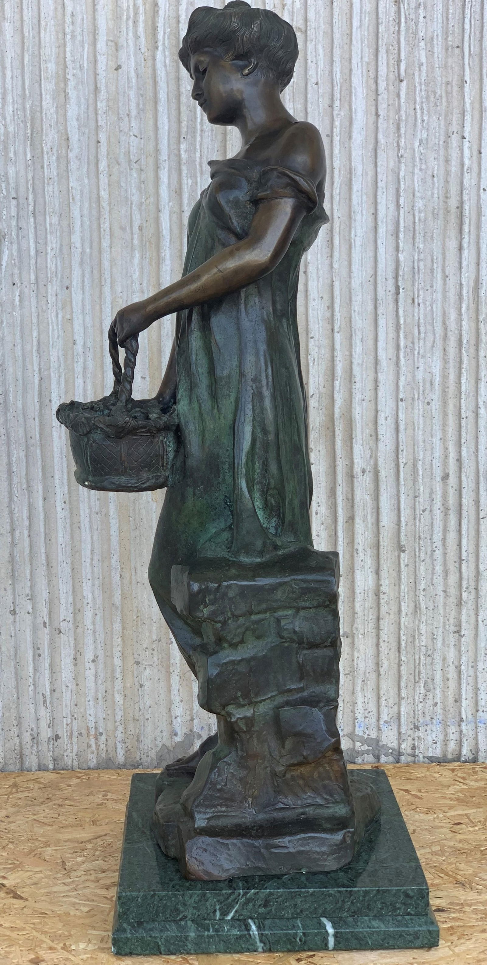 20th Century Cast Bronze Statue of a Nymph Signed by Ferdinando de Luca, Italy - 16