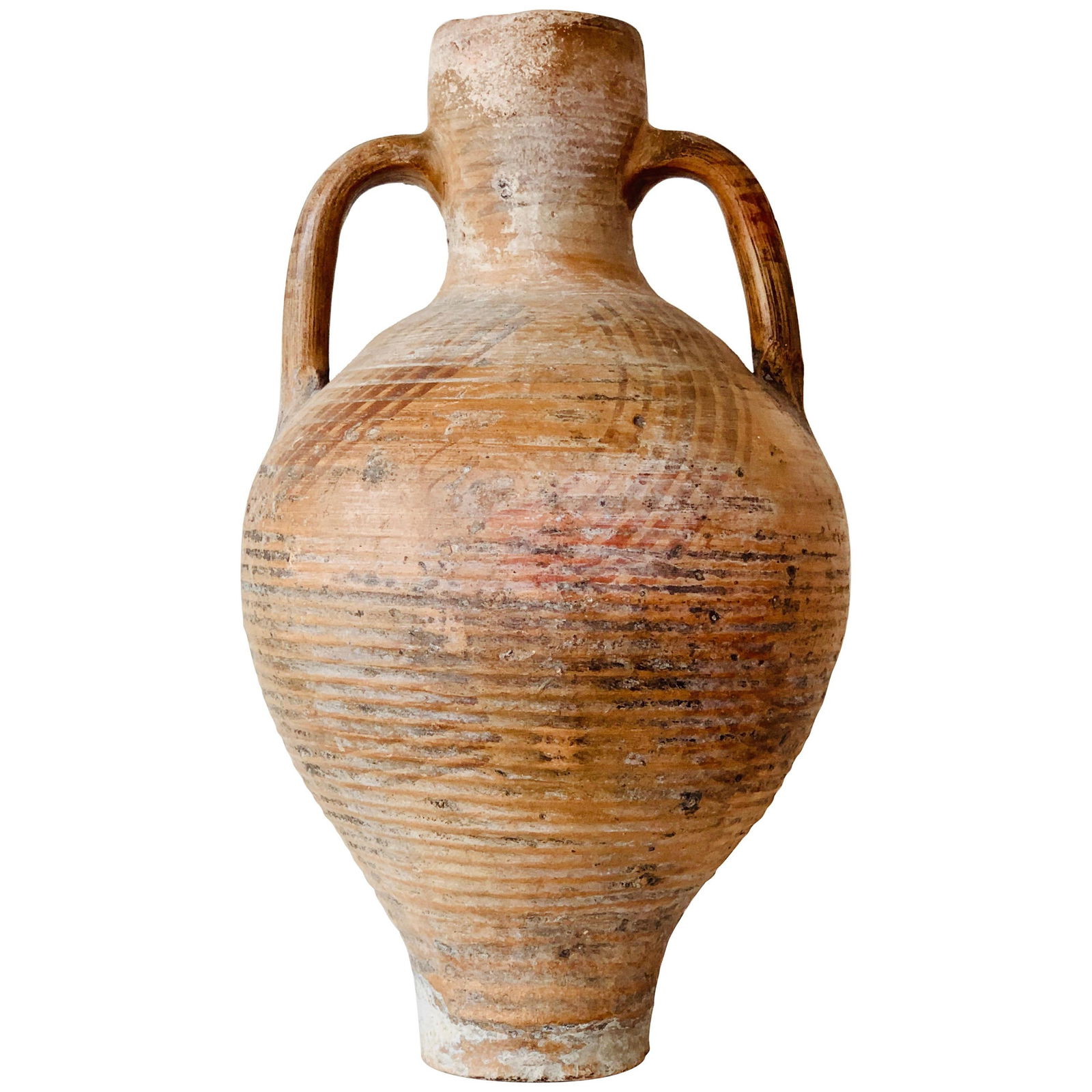19th Century Set of Three Picher "Cantaro" from Calanda, Spain, Terracotta Vase - 16