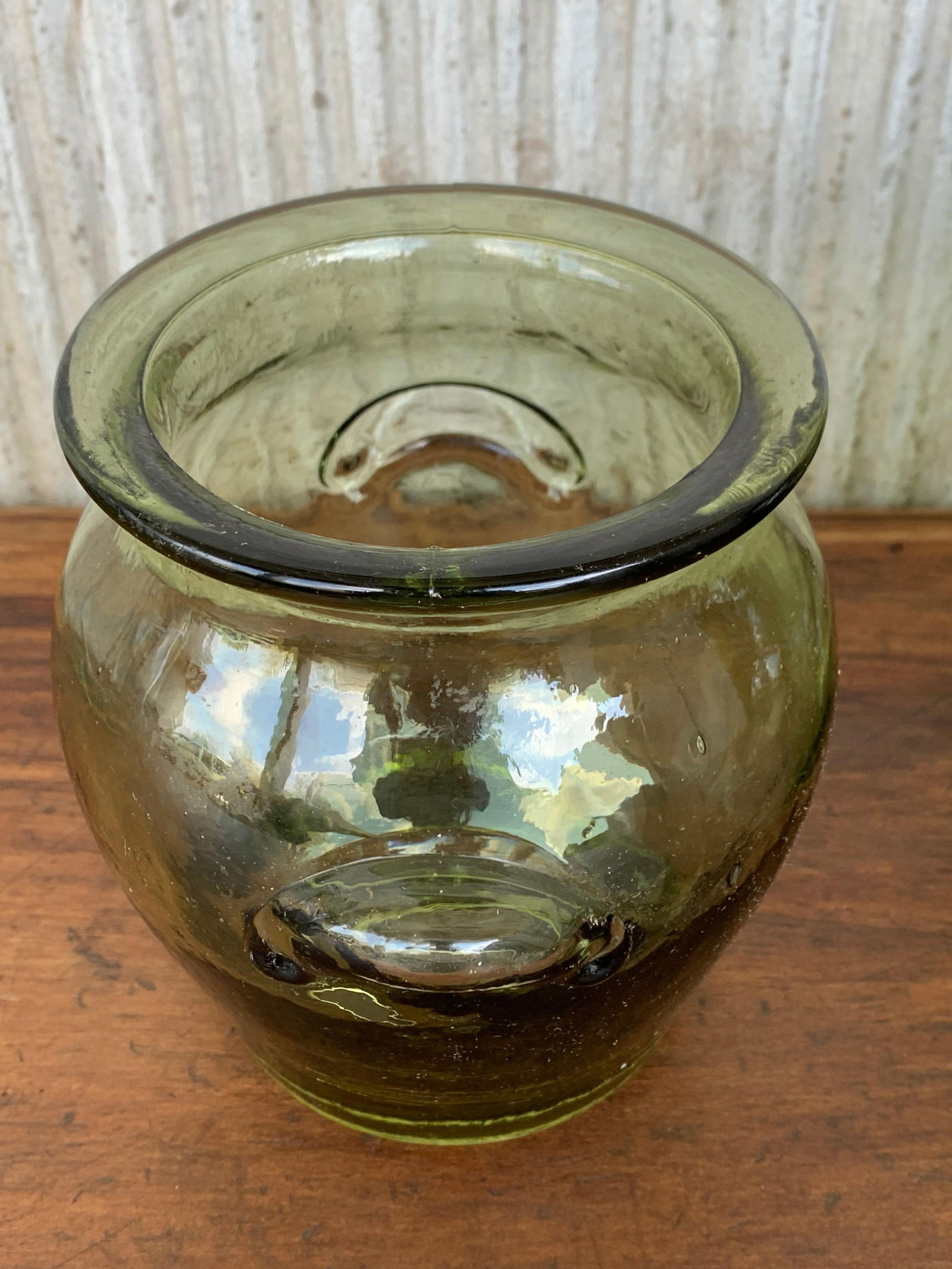 Early 20th Century Green Glass Canister Storage Jars, Spain Flour, Tea, 1960s - 11