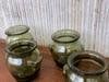 Early 20th Century Green Glass Canister Storage Jars, Spain Flour, Tea, 1960s - 16