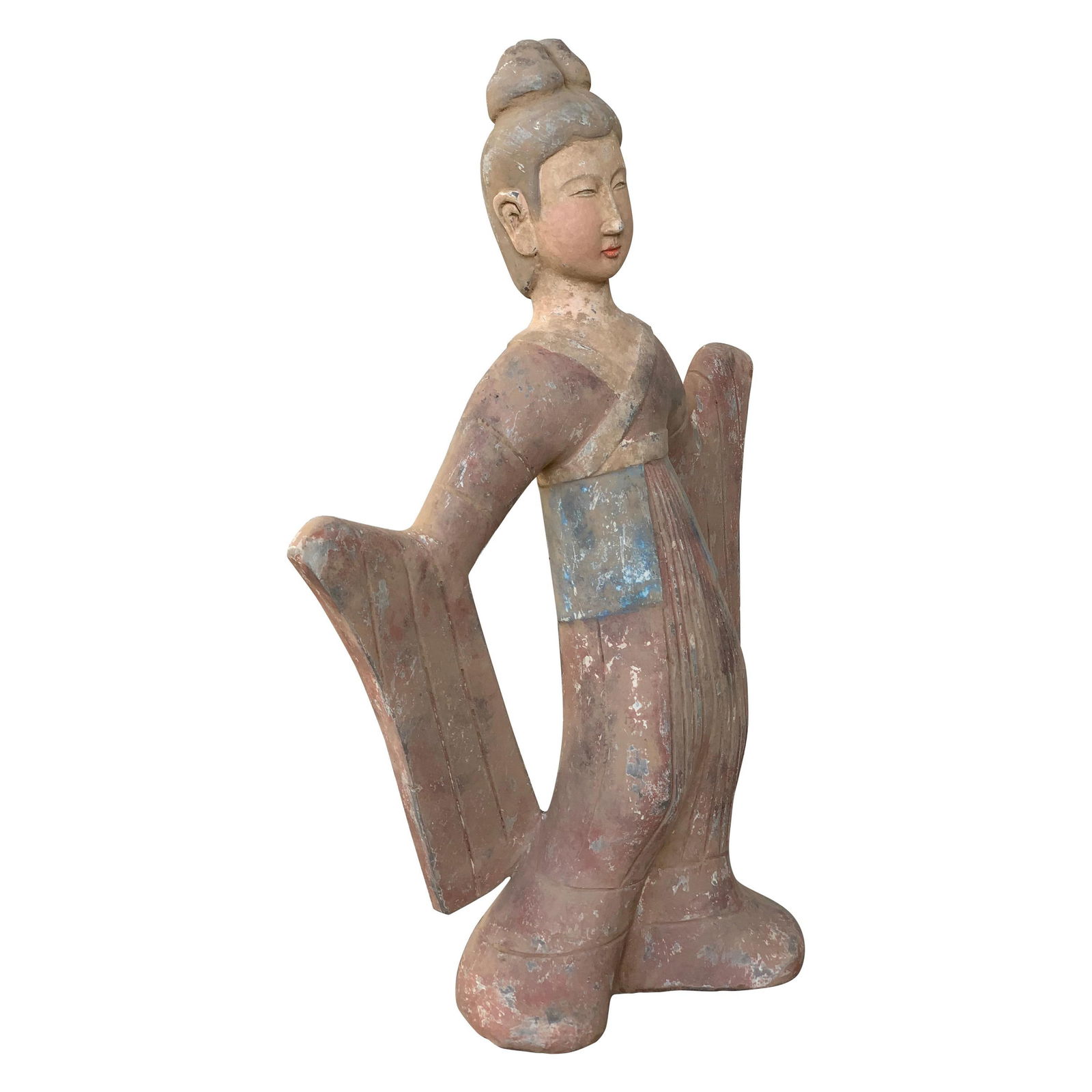 Late 20th Century Pottery Figure Seductress & Dancer Lady, Han Style Terracotta - 15