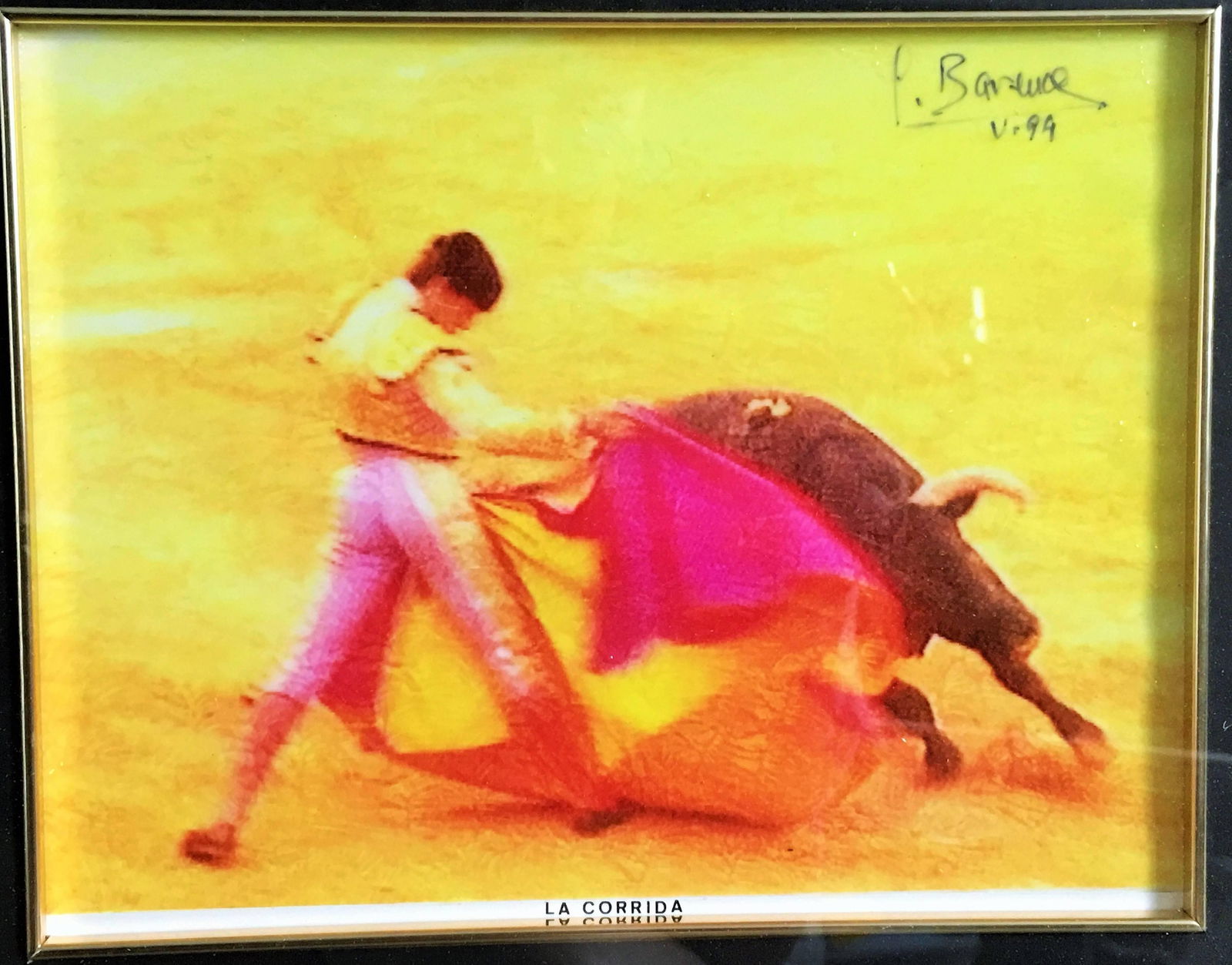 Barenca, 1994, Spain., Set of Four Lithography about Bull Fight - 17