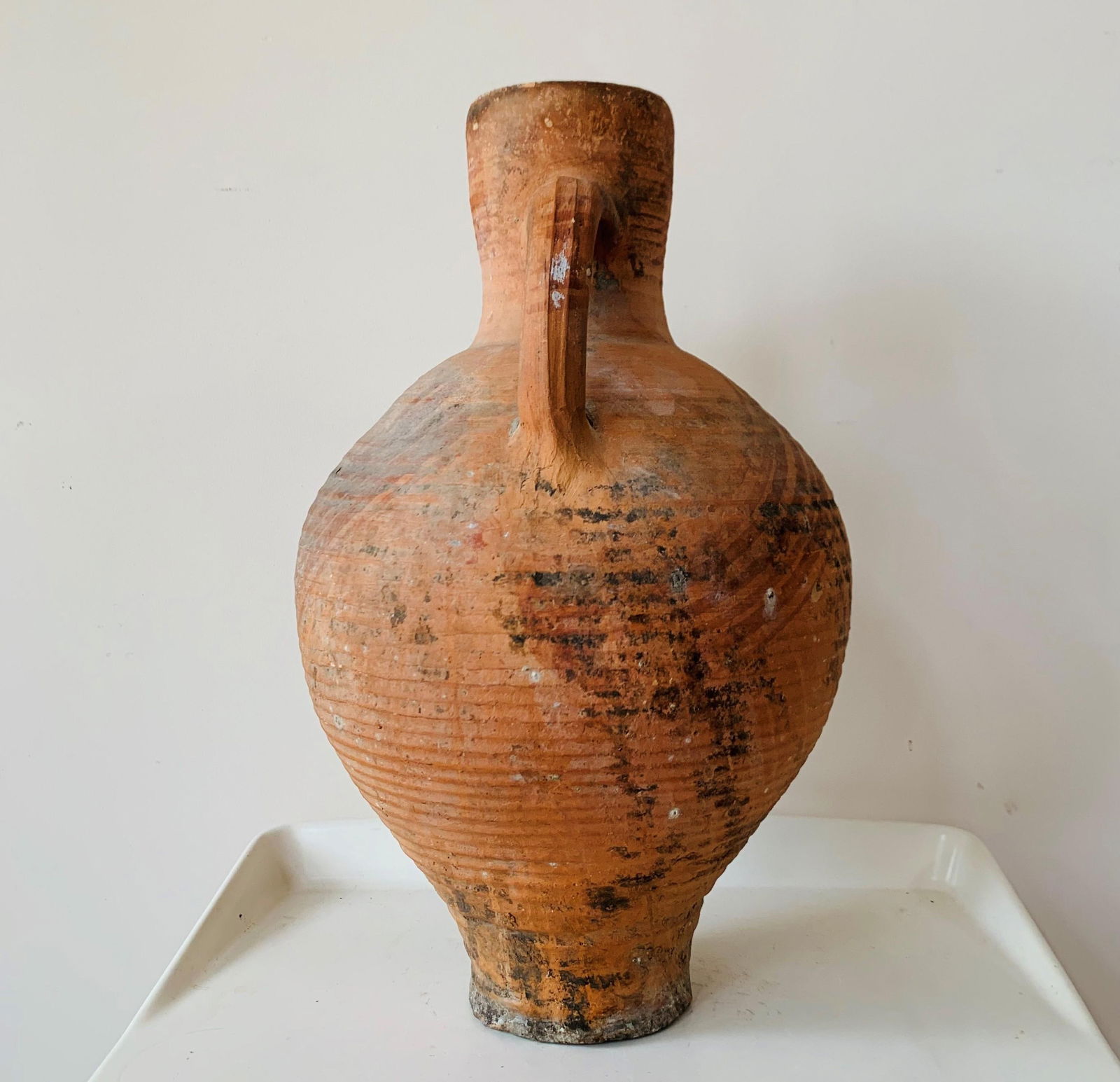 19th Century Picher "Cantaro" from Calanda, Spain, Terracotta Vase - 17