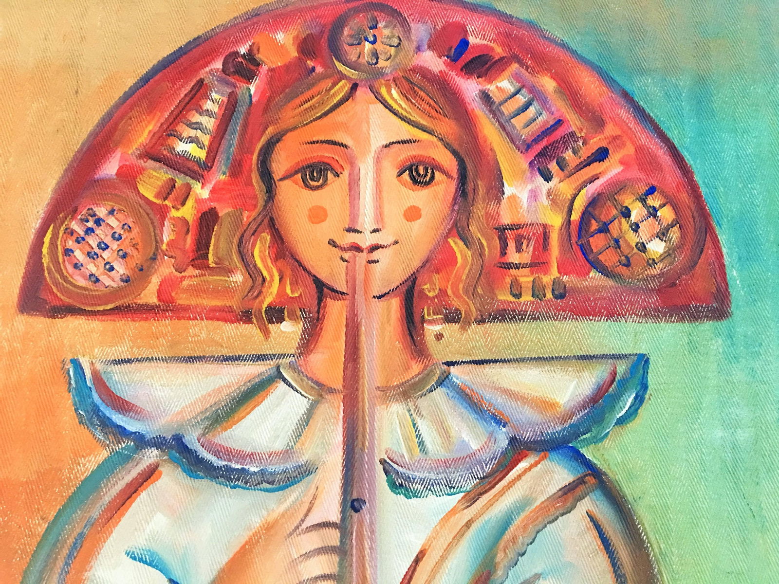 Set of Three Oil on Canvas by A. G. Marco, Spain, circa 1940 - 3