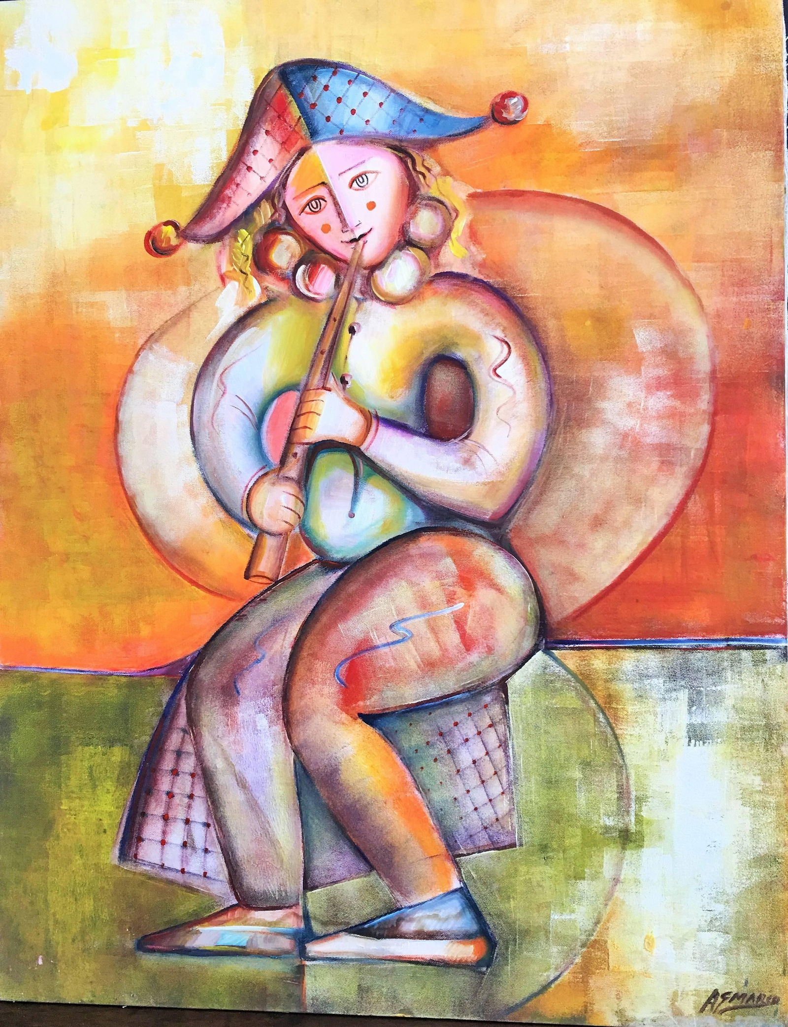 Set of Three Oil on Canvas by A. G. Marco, Spain, circa 1940 - 9