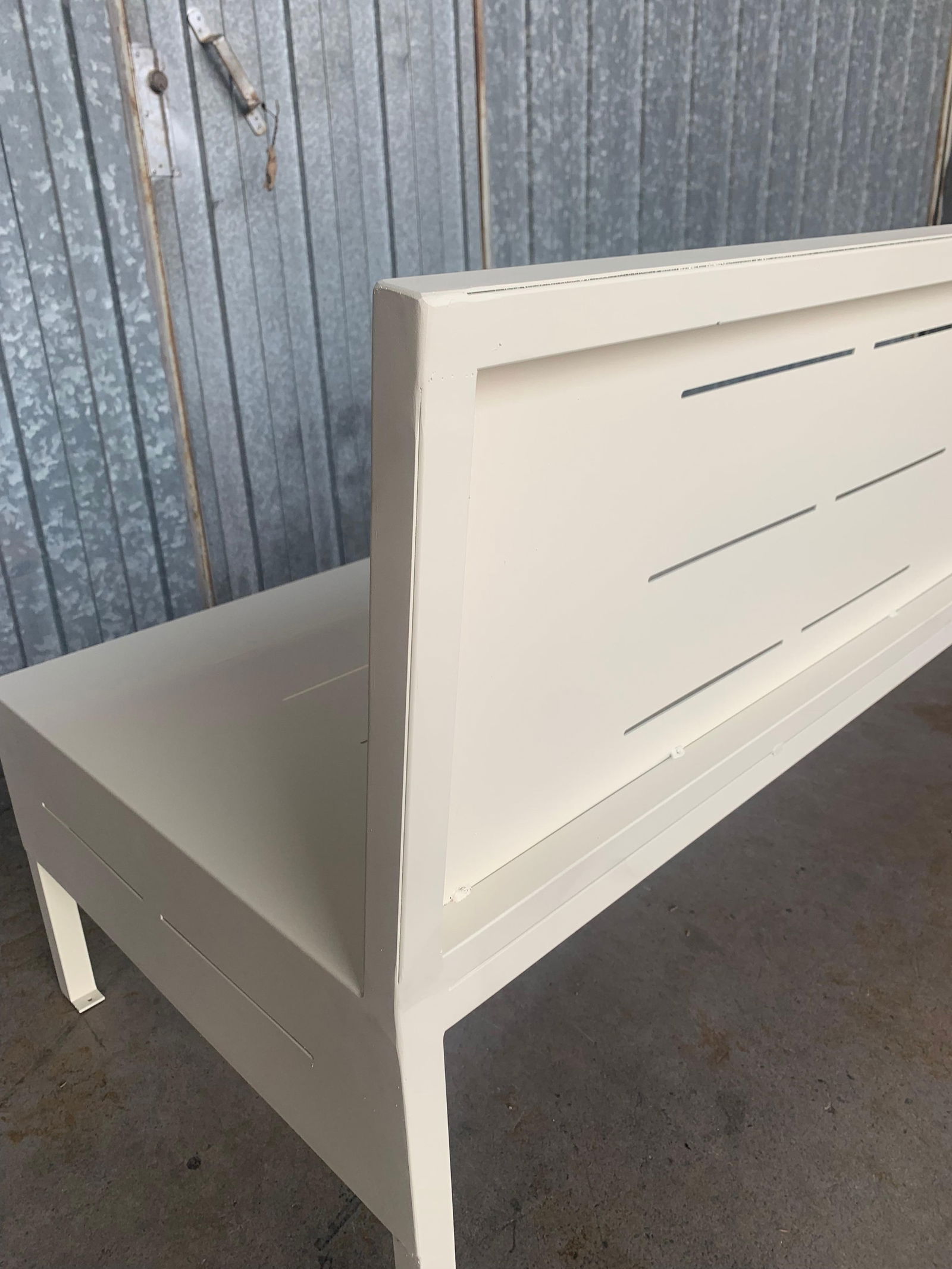 New Large Iron Hall Bench for Outdoor and Indoor with Epoxy Finished - 10