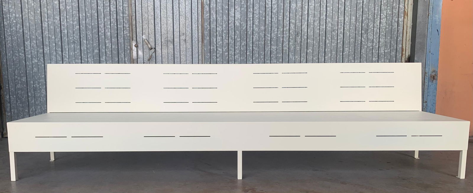 New Large Iron Hall Bench for Outdoor and Indoor with Epoxy Finished - 17