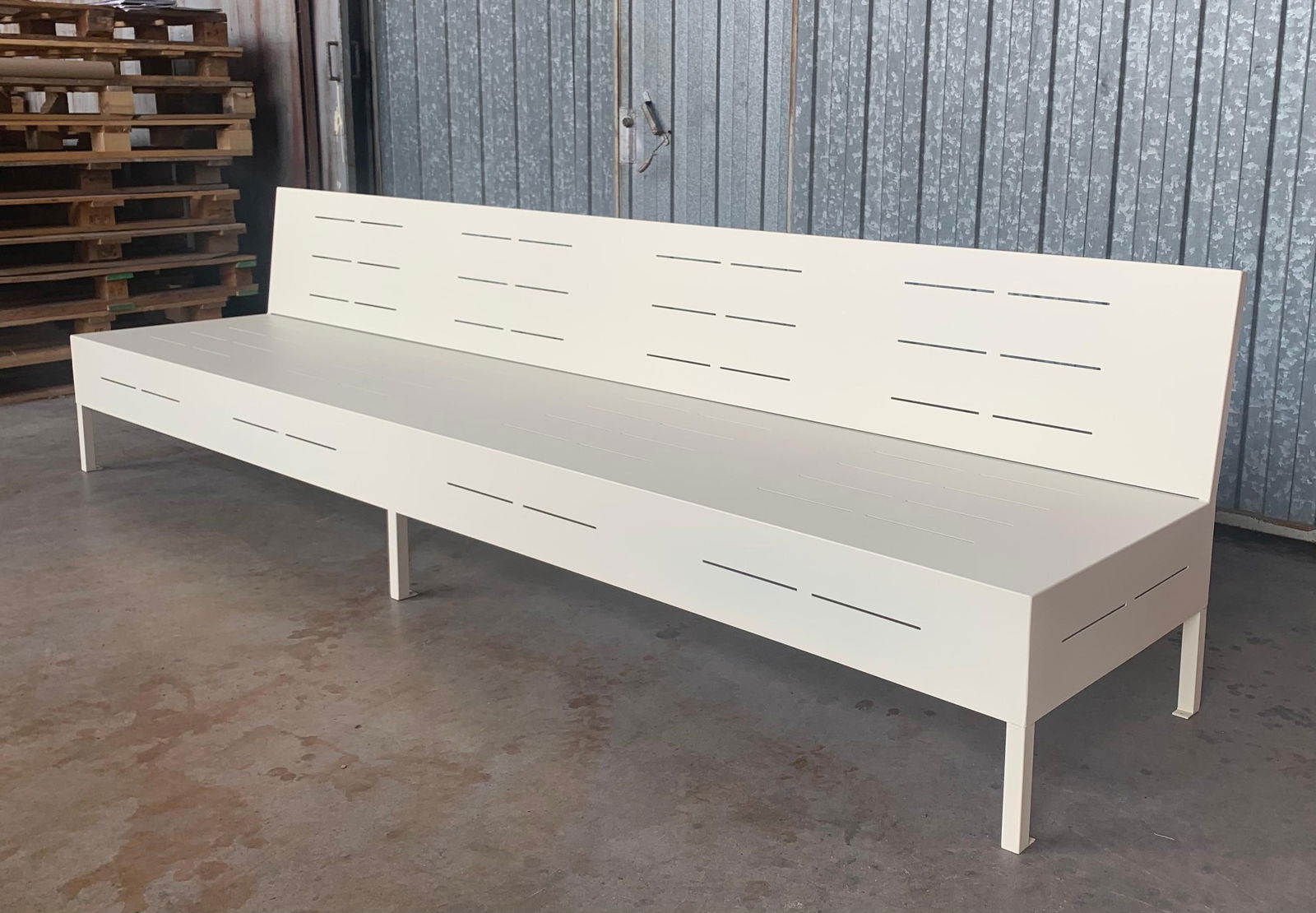 New Large Iron Hall Bench for Outdoor and Indoor with Epoxy Finished - 3