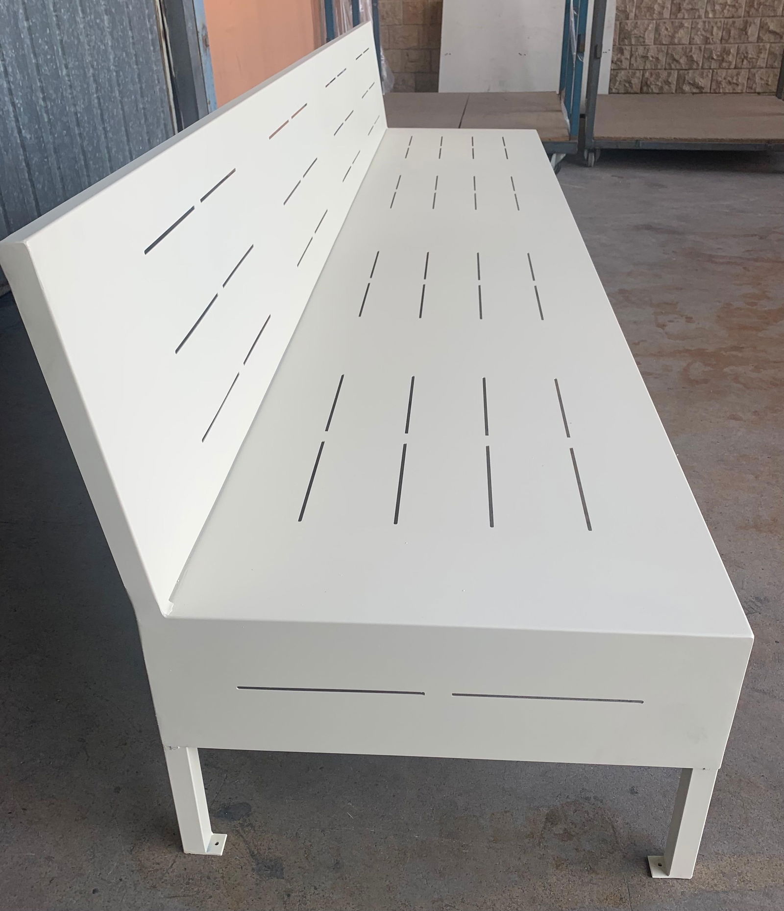 New Large Iron Hall Bench for Outdoor and Indoor with Epoxy Finished - 5