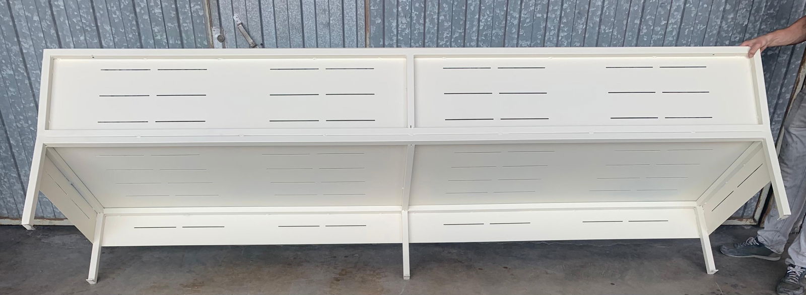 New Large Iron Hall Bench for Outdoor and Indoor with Epoxy Finished - 6